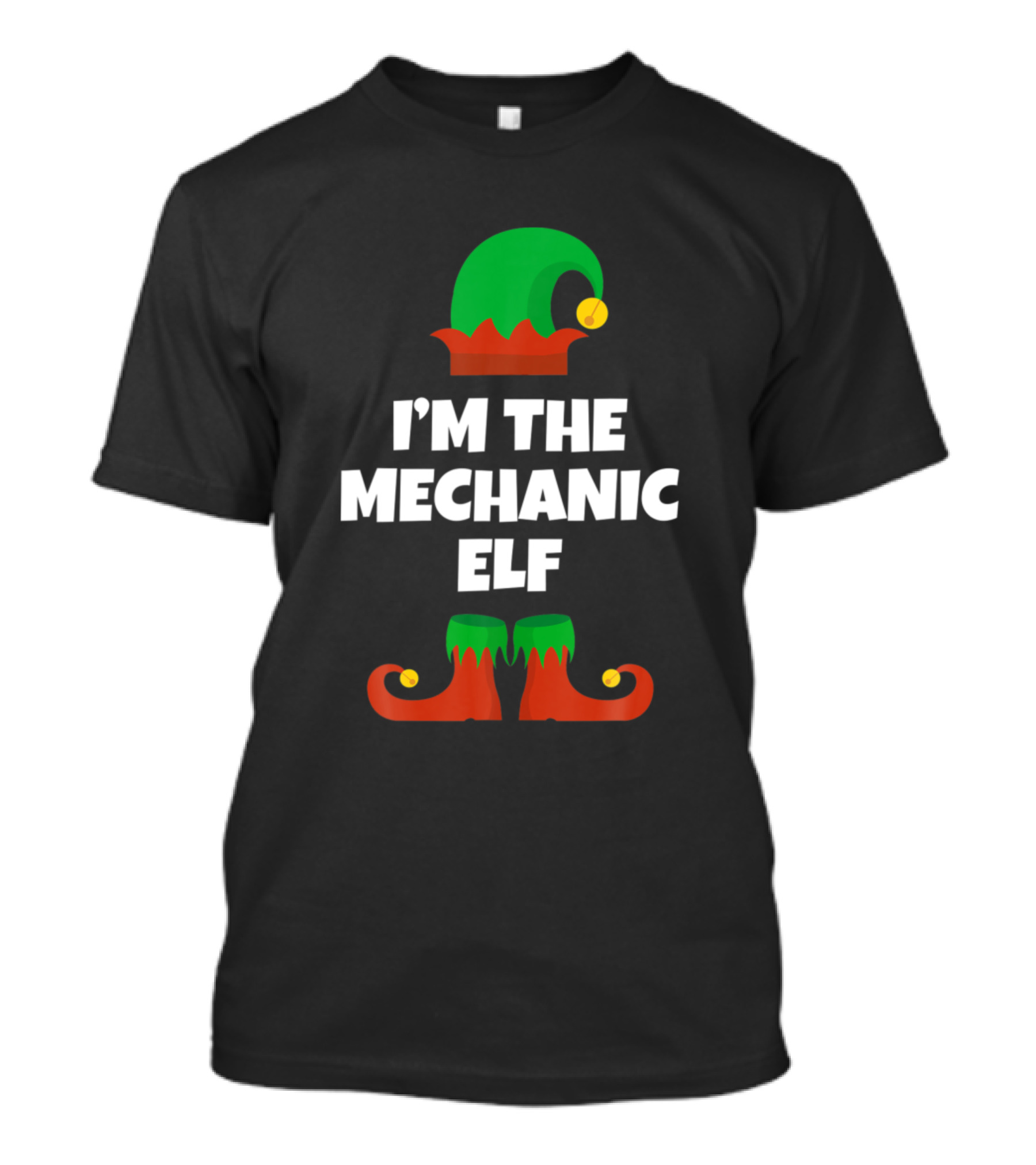 I’m The Mechanic Elf Family Christmas Humor T-Shirt