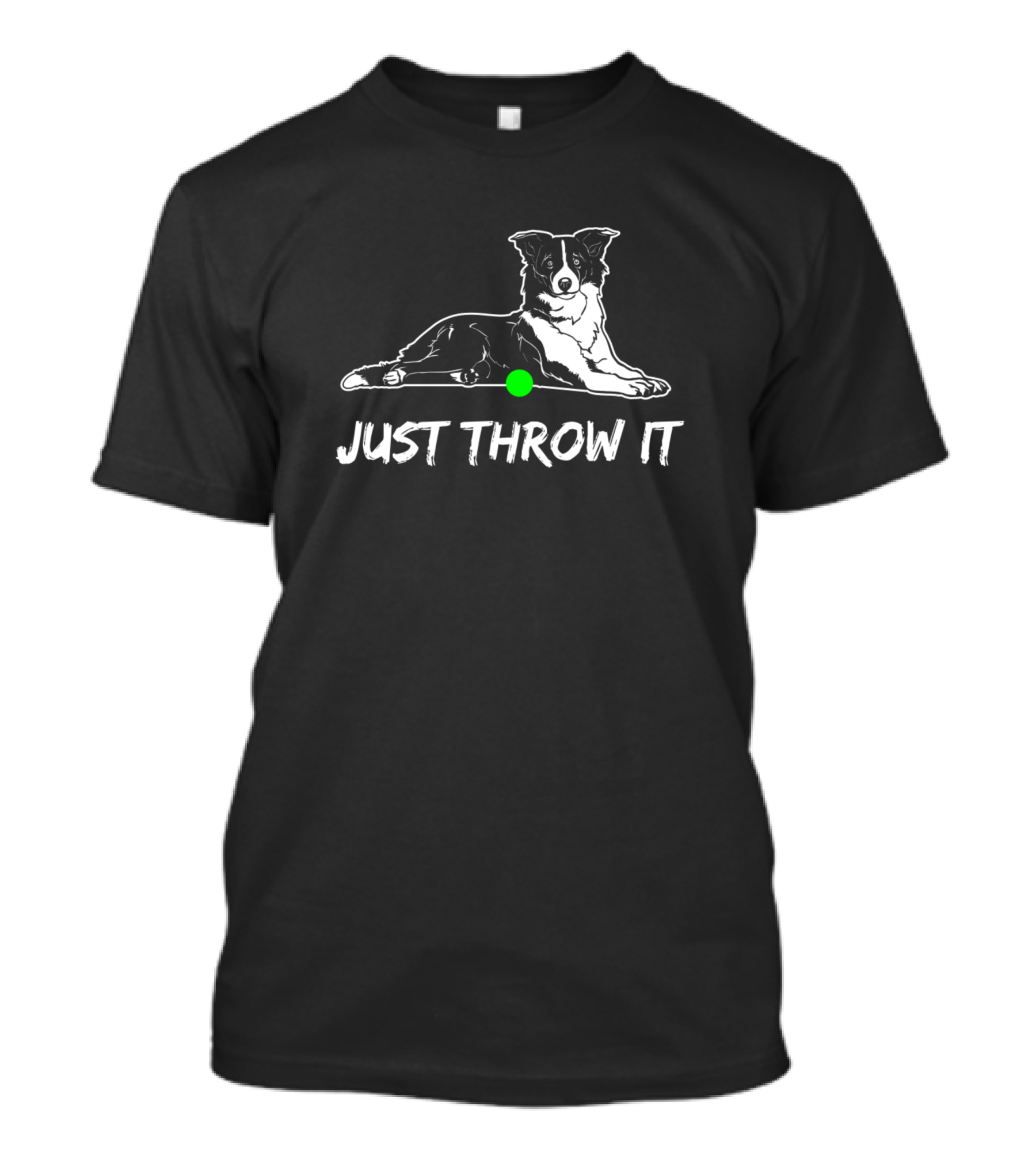 Just Throw It Border Collie Golf Dog T-Shirt
