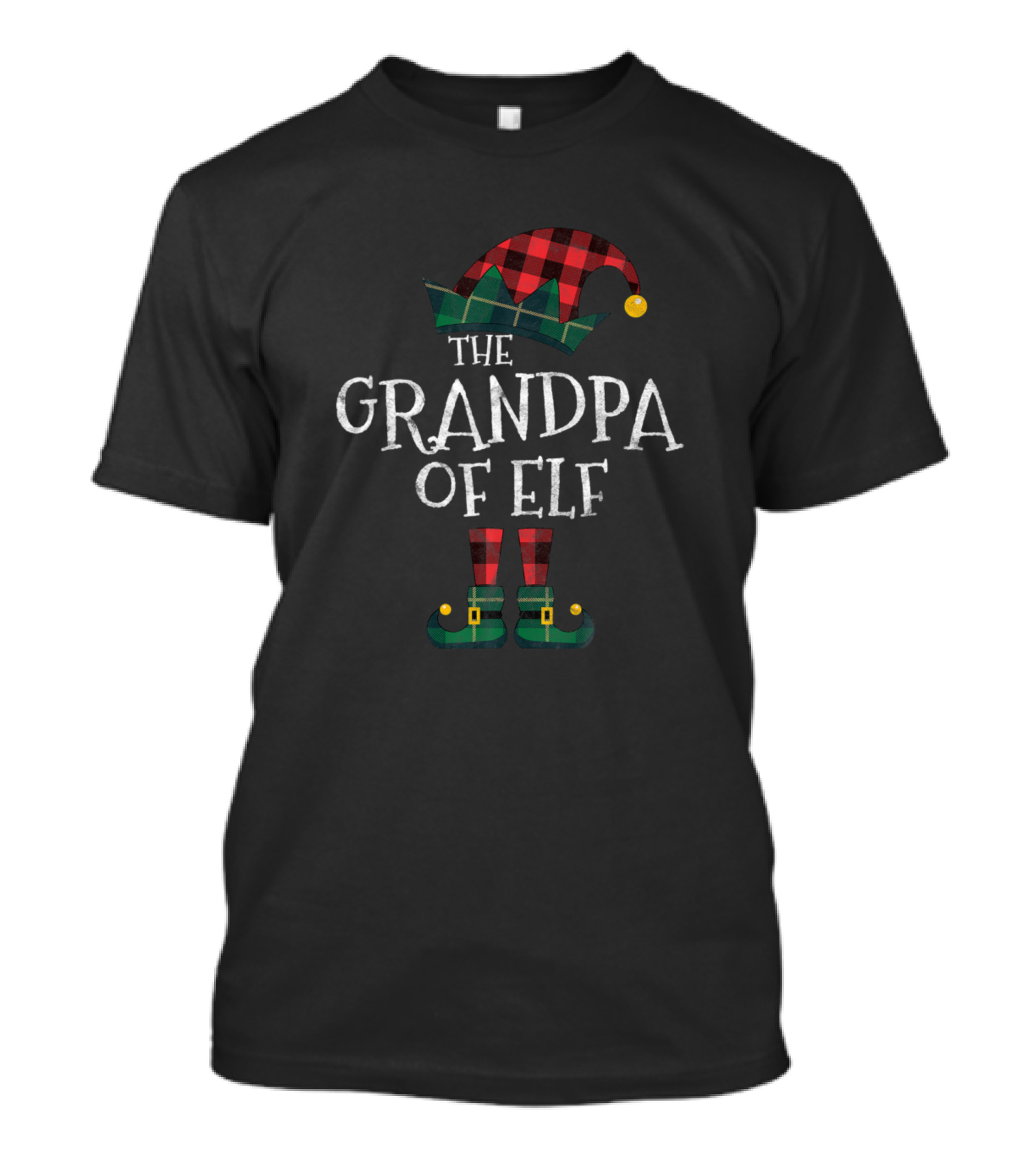 The Grandpa Of Elf Festive Holiday Matching Family Group T-Shirt