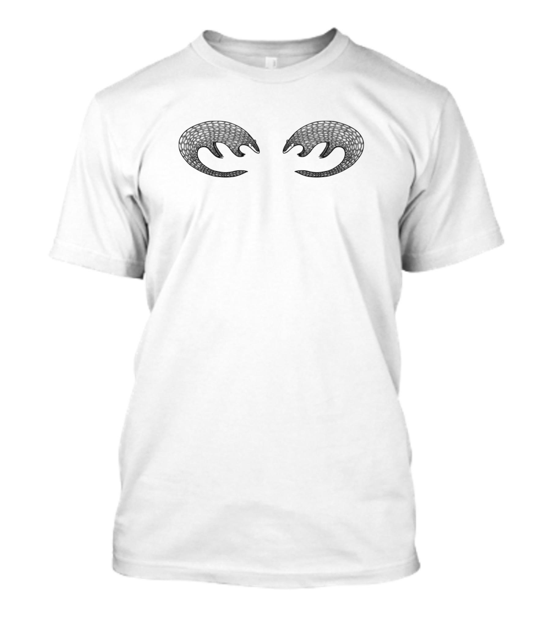 Pangolins In Love Cute And Fun Animal Design On Scales T-Shirt