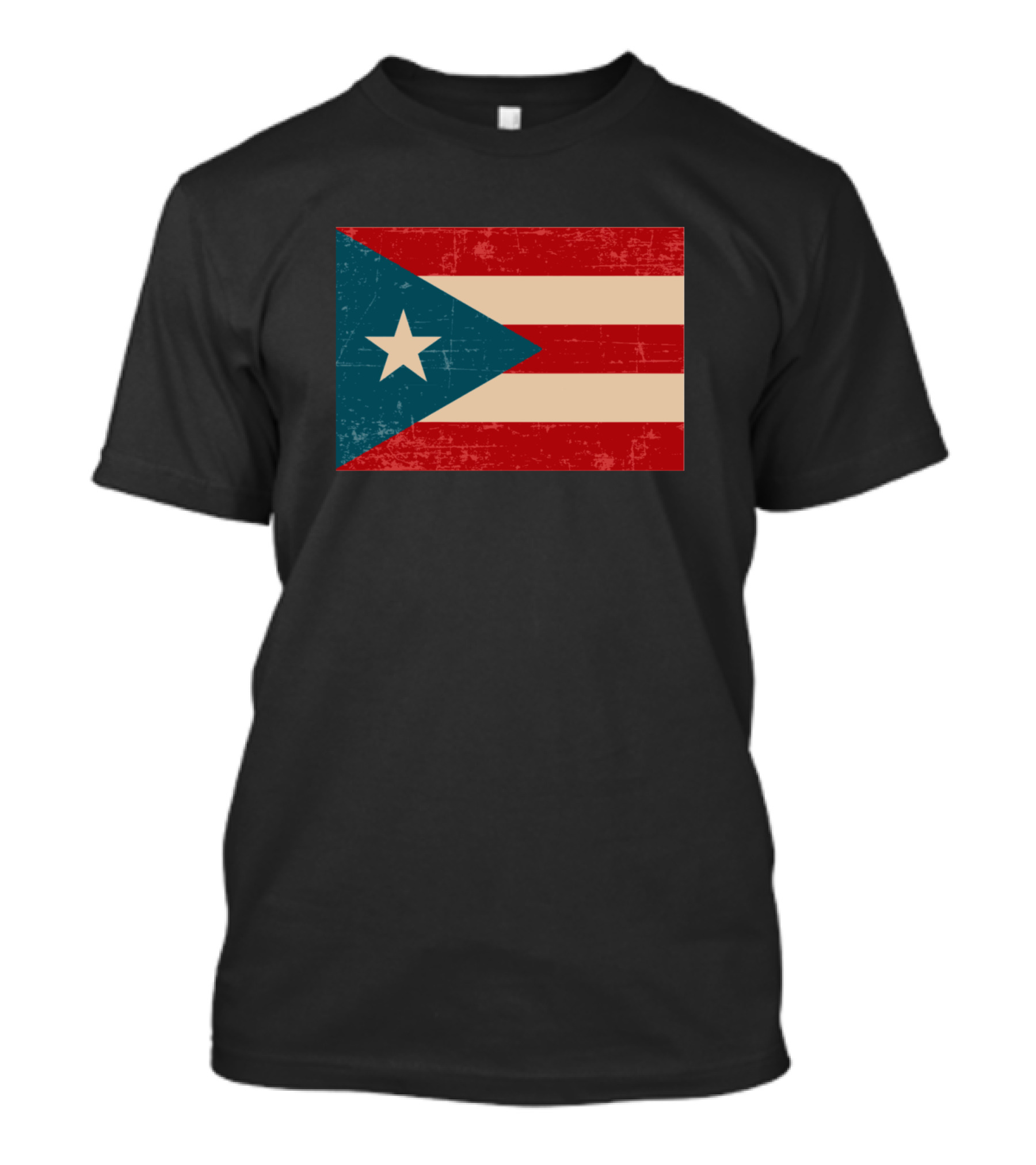Puerto Rico Flag Vintage Look T-Shirt