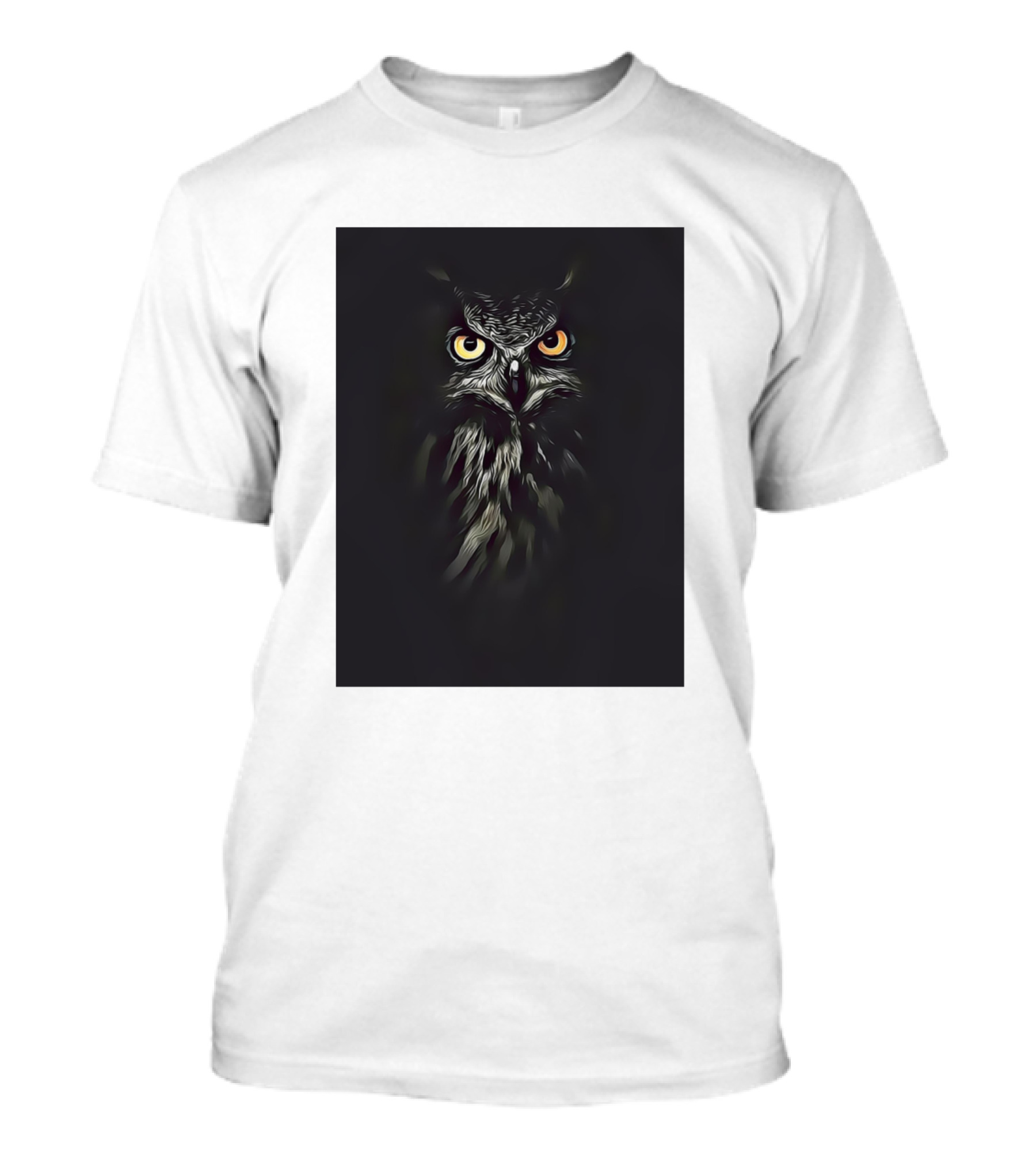 Black Owl Nocturnal Glare T-Shirt