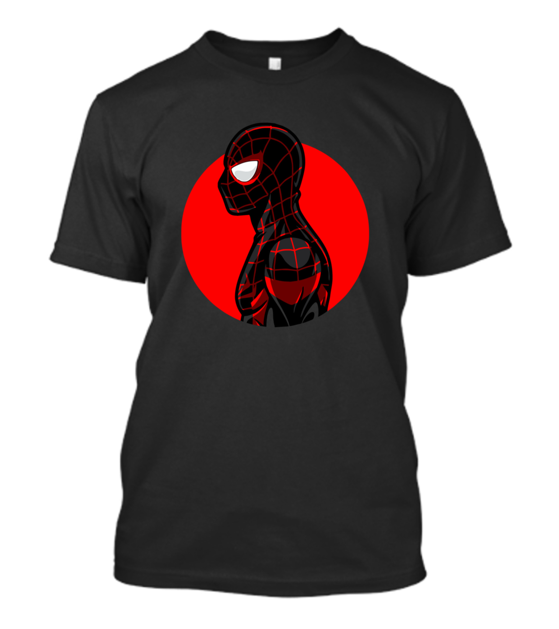 Miles Morales Black Red Spider-Man Iconic Suit Hero T-Shirt