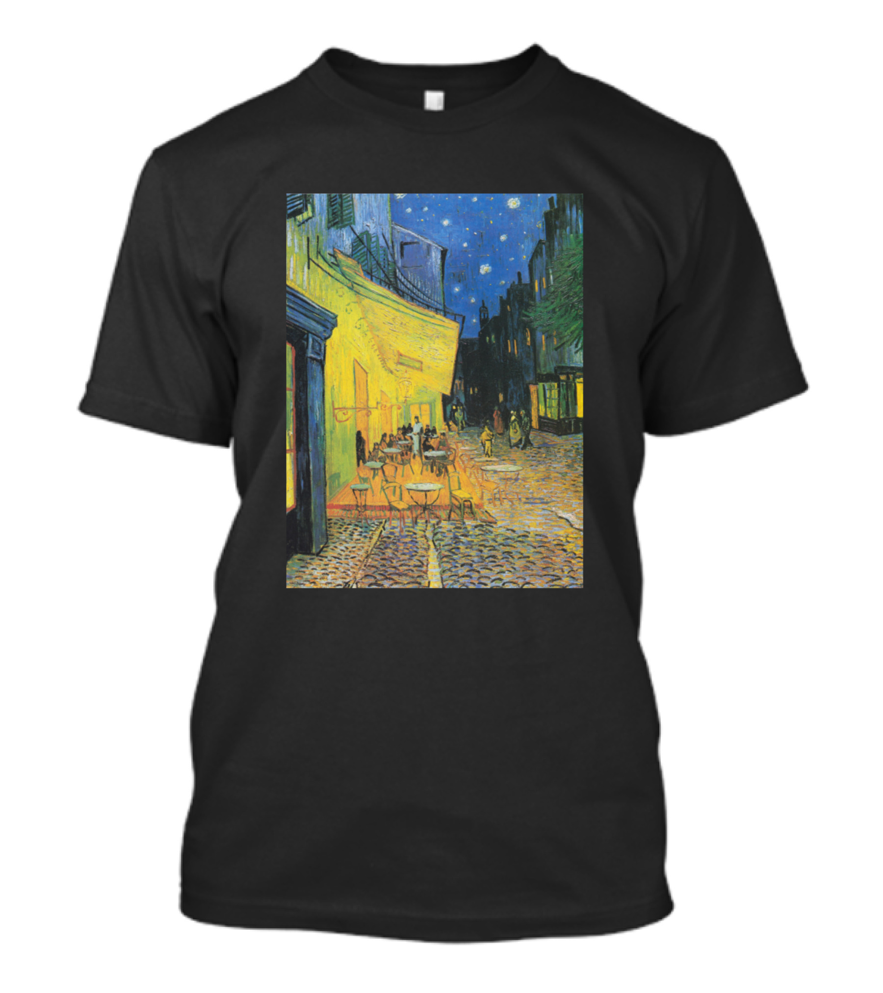 Cafe Terrace At Night Vincent Van Gogh Starry Painting T-Shirt