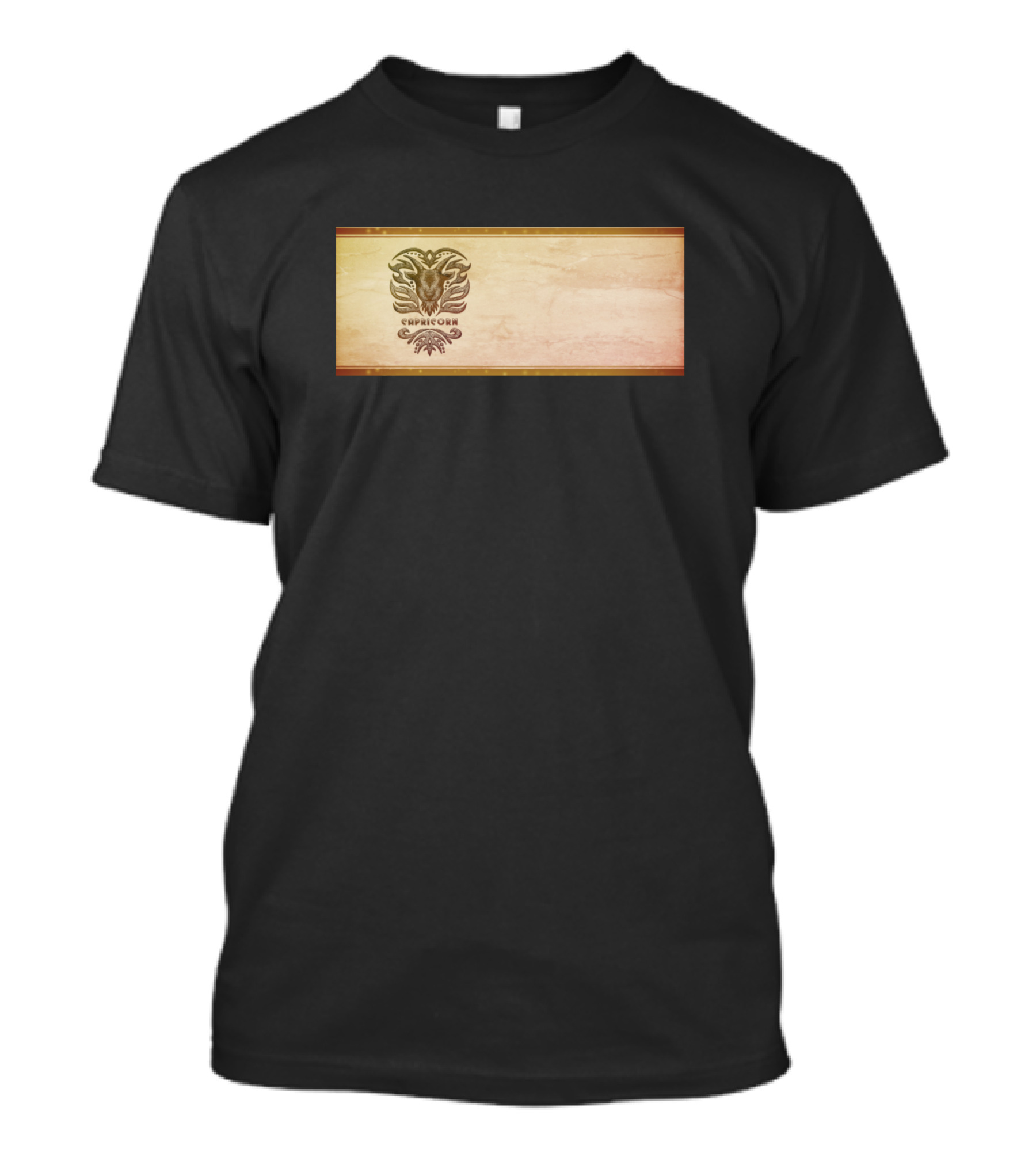 Capricorn Classic Zodiac Symbol Designer T-Shirt