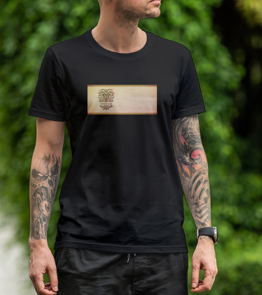 Capricorn Classic Zodiac Symbol Designer T-Shirt