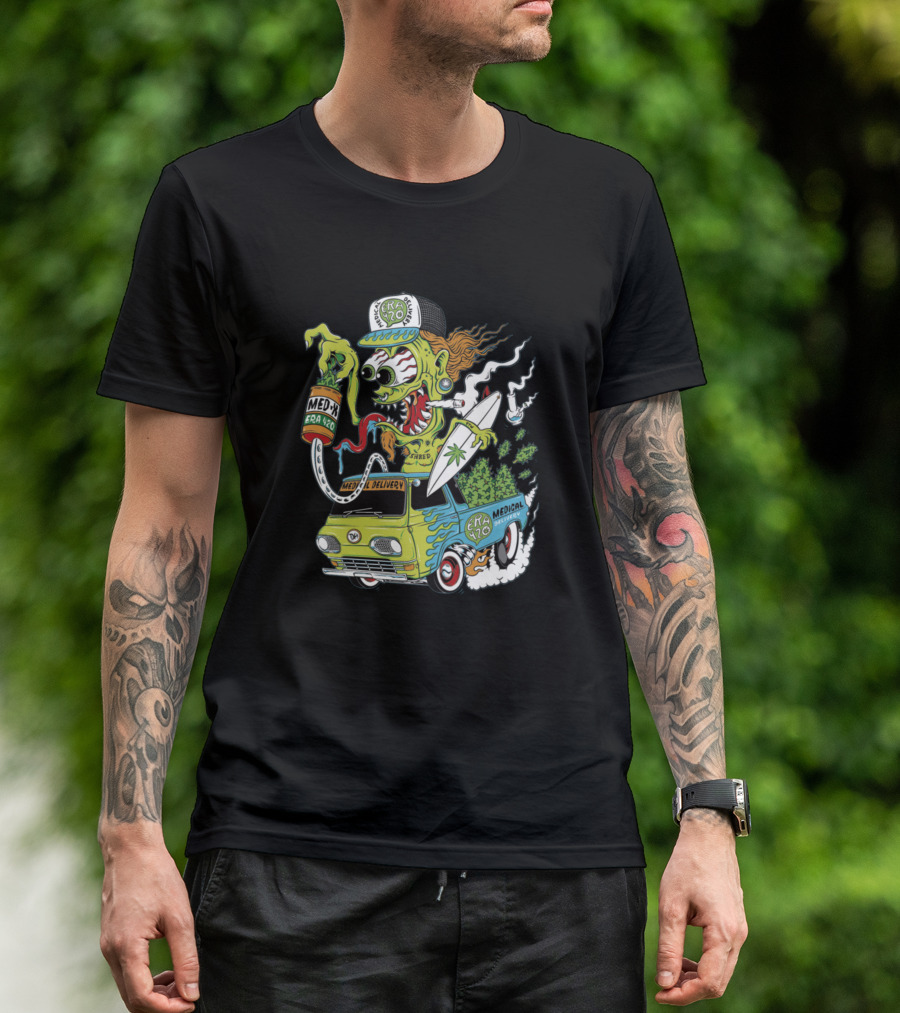CRAZY HOT ROD COMIC MEDICAL DELIVERY CRA 420 SURF T-Shirt