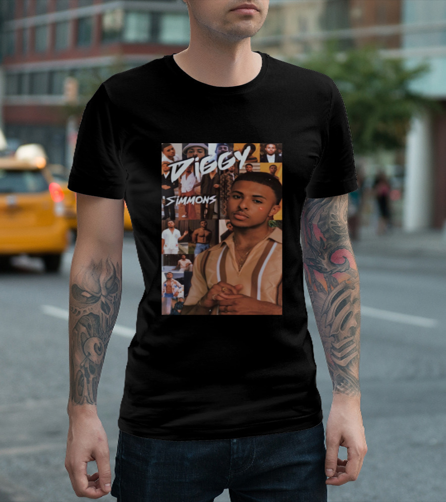 Diggy Simmons Photo Collage T-Shirt