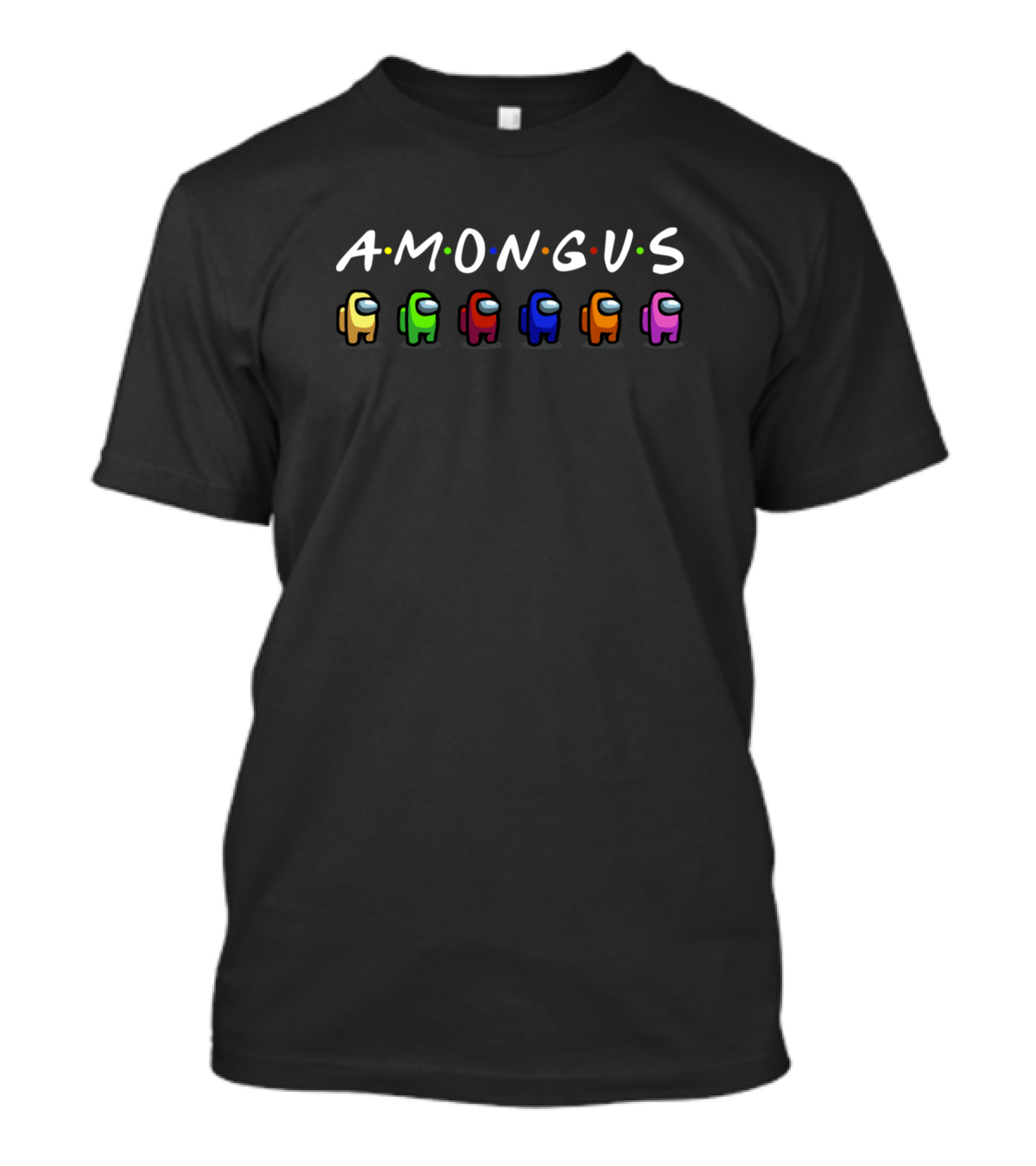 A Mong Us Crewmates Colorful Game Characters T-Shirt