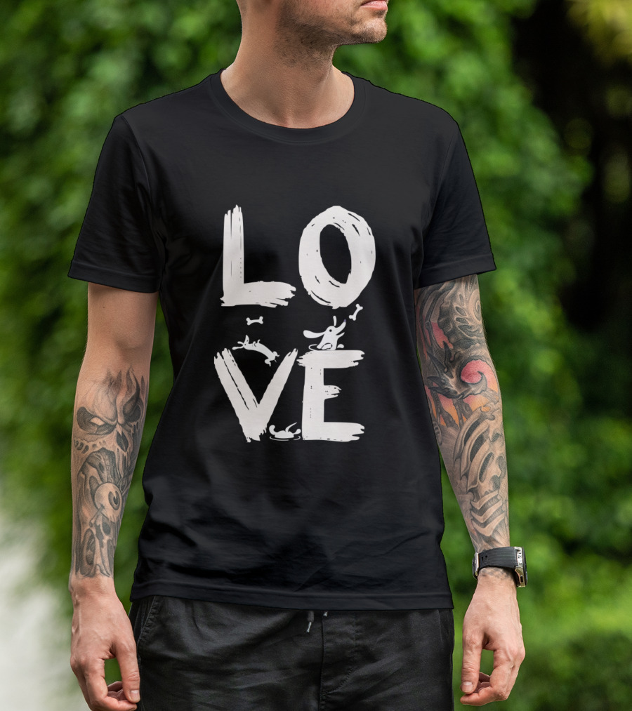 Love Dachshund Funny Bones Lover T-Shirt