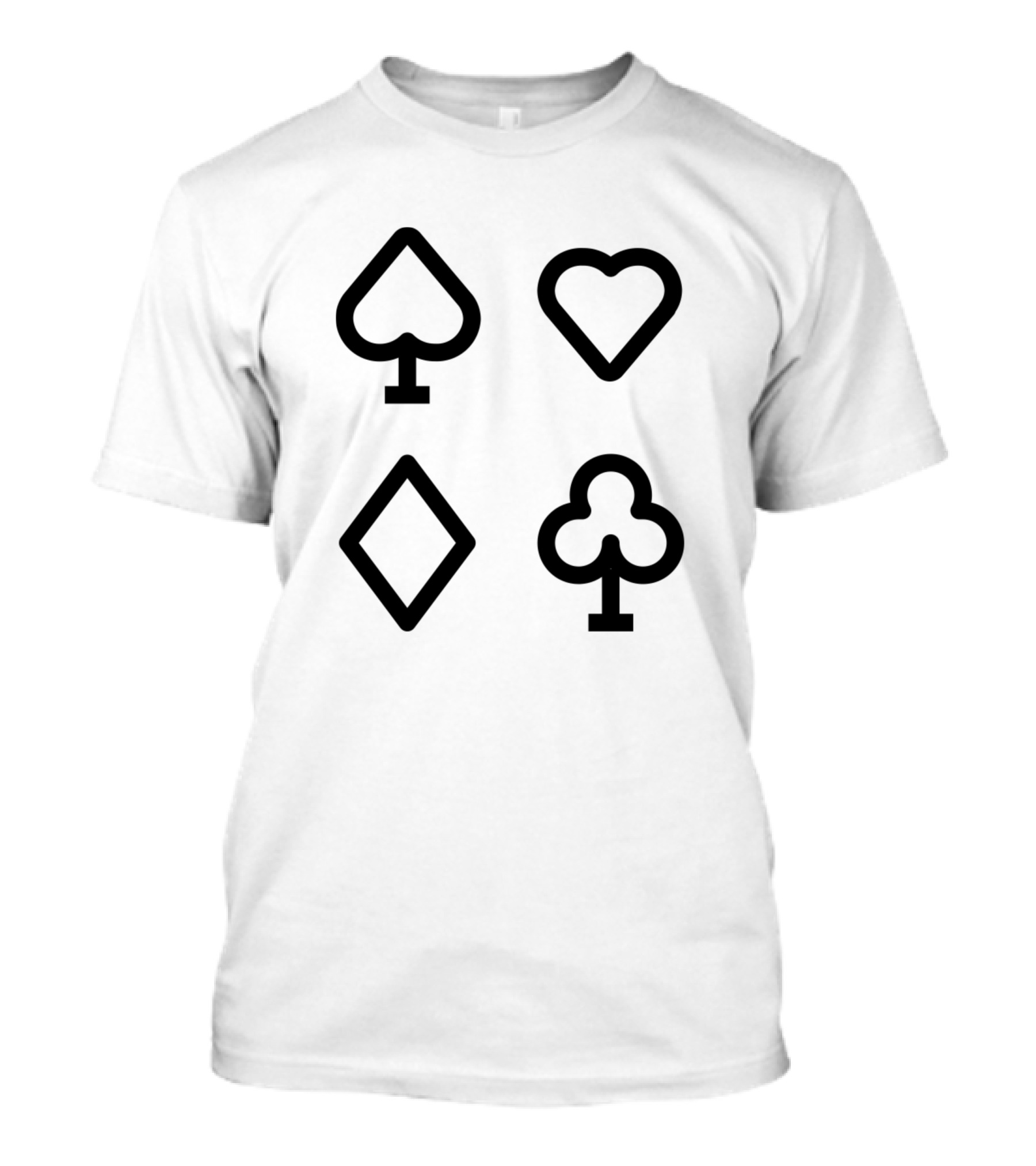 House Of Cards Spade Heart Diamond Club Symbols T-Shirt