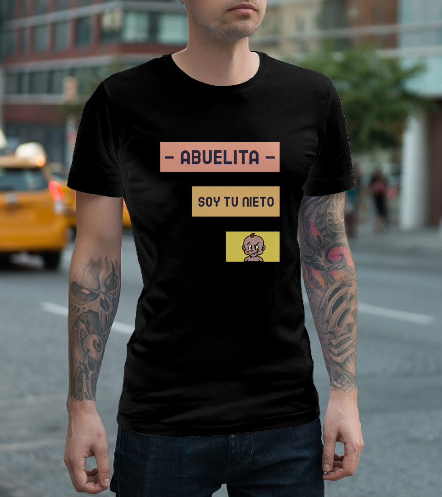 Abuelita Soy Tu Nieto Cartoon Baby T-Shirt
