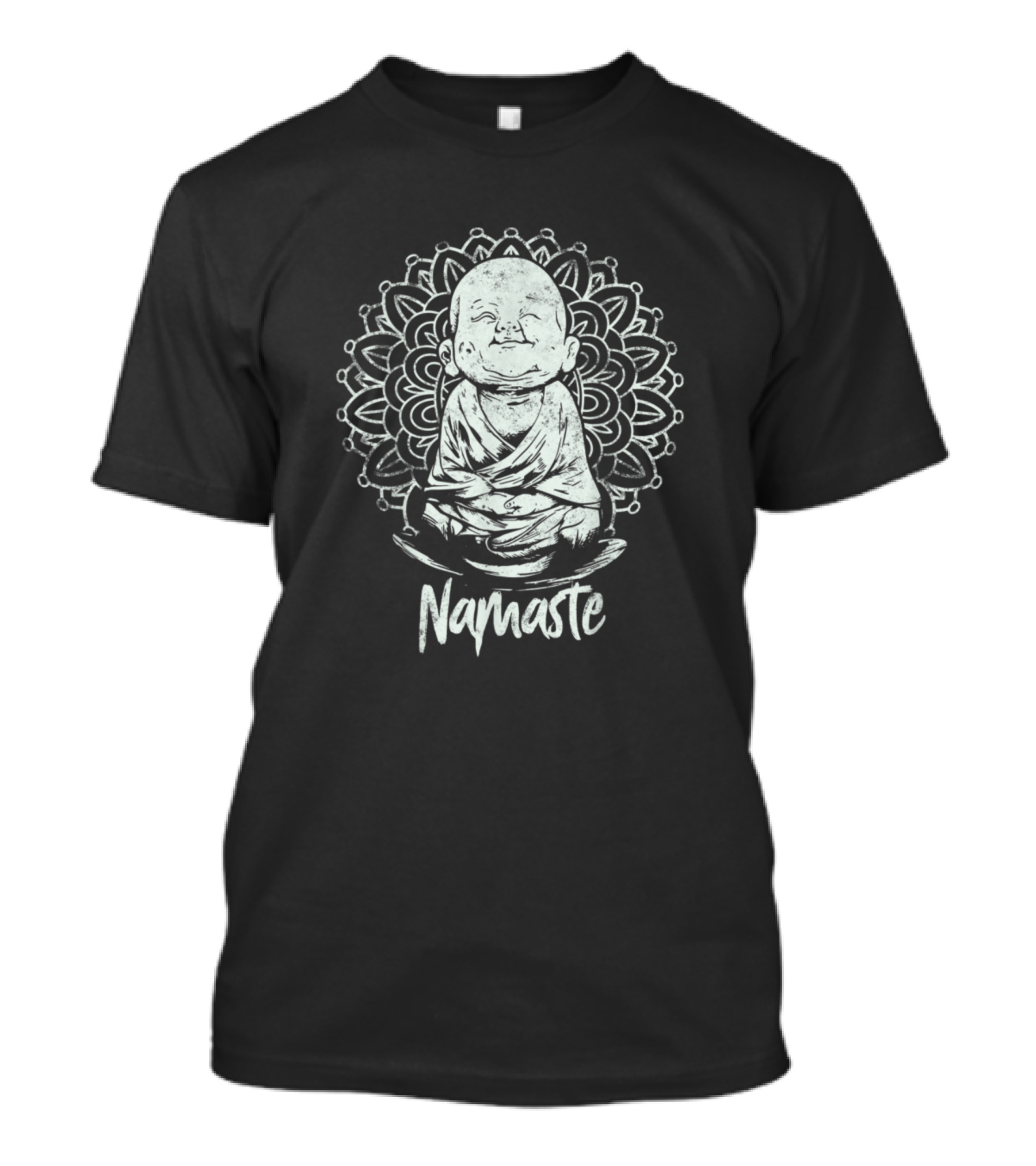 Buddha Yoga Namaste Meditation With Mandala T-Shirt