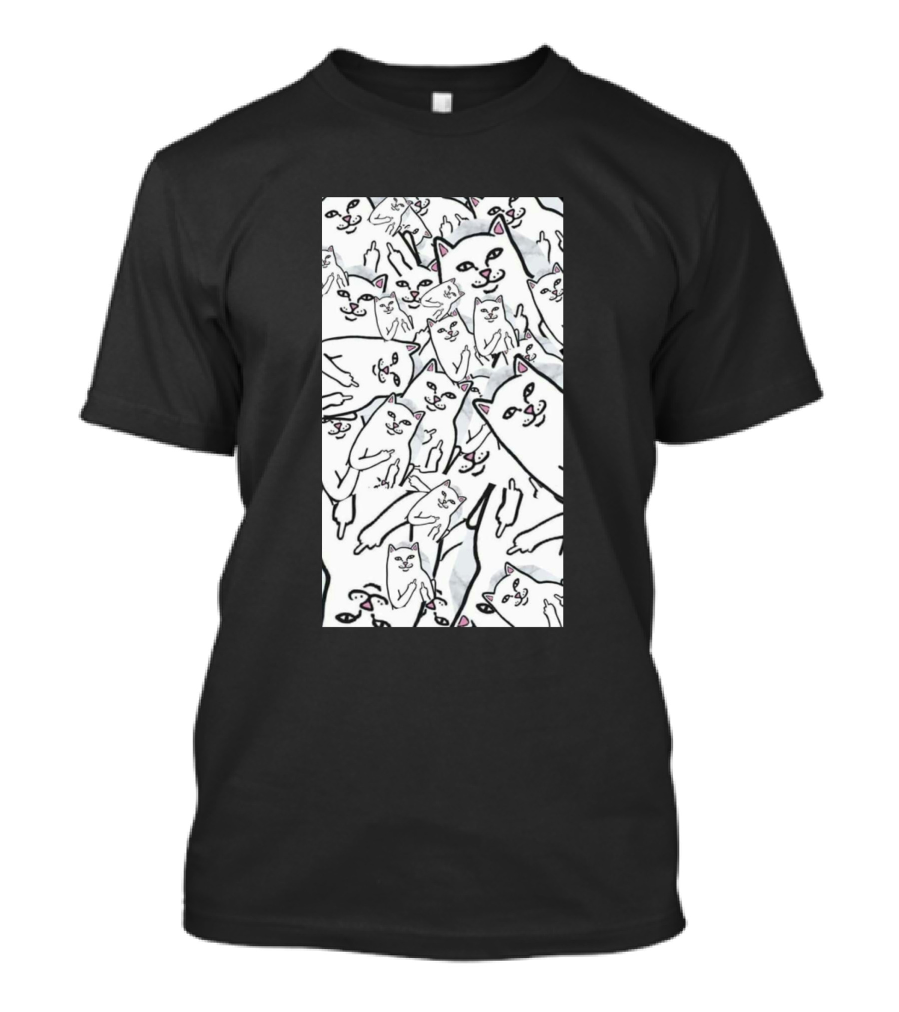 Catloverz Middle Finger Cat T-Shirt