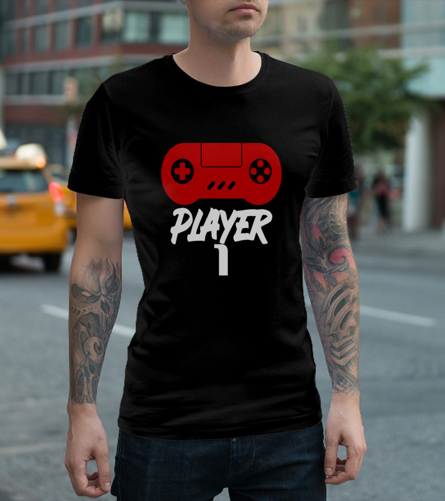 Player 1 Gaming Controller T-Shirt