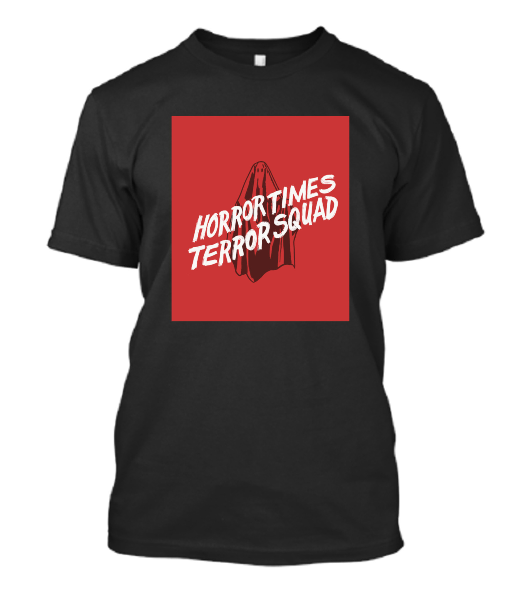 Horror Times Terror Squad Ghost Vintage Horror Movie T-Shirt