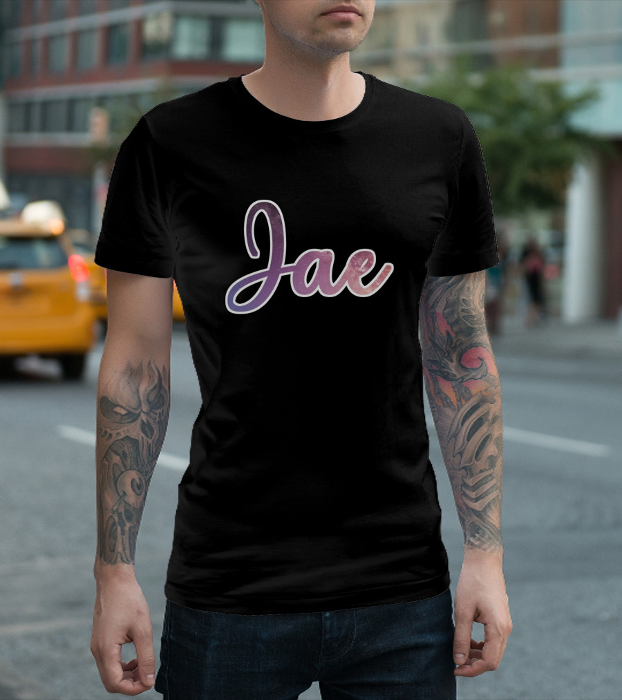 Jae Galaxy Gradient Text T-Shirt