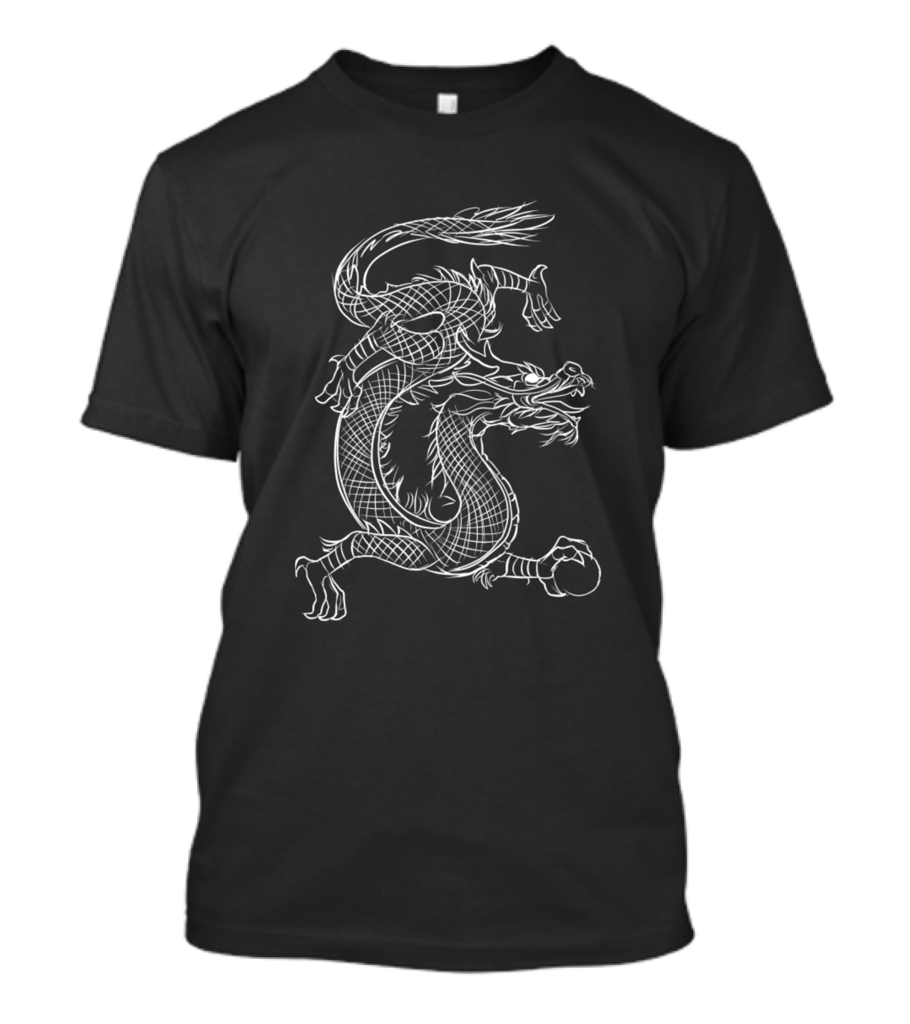 Kids Skin And Clans Chinese Dragon Tattoo White T-Shirt