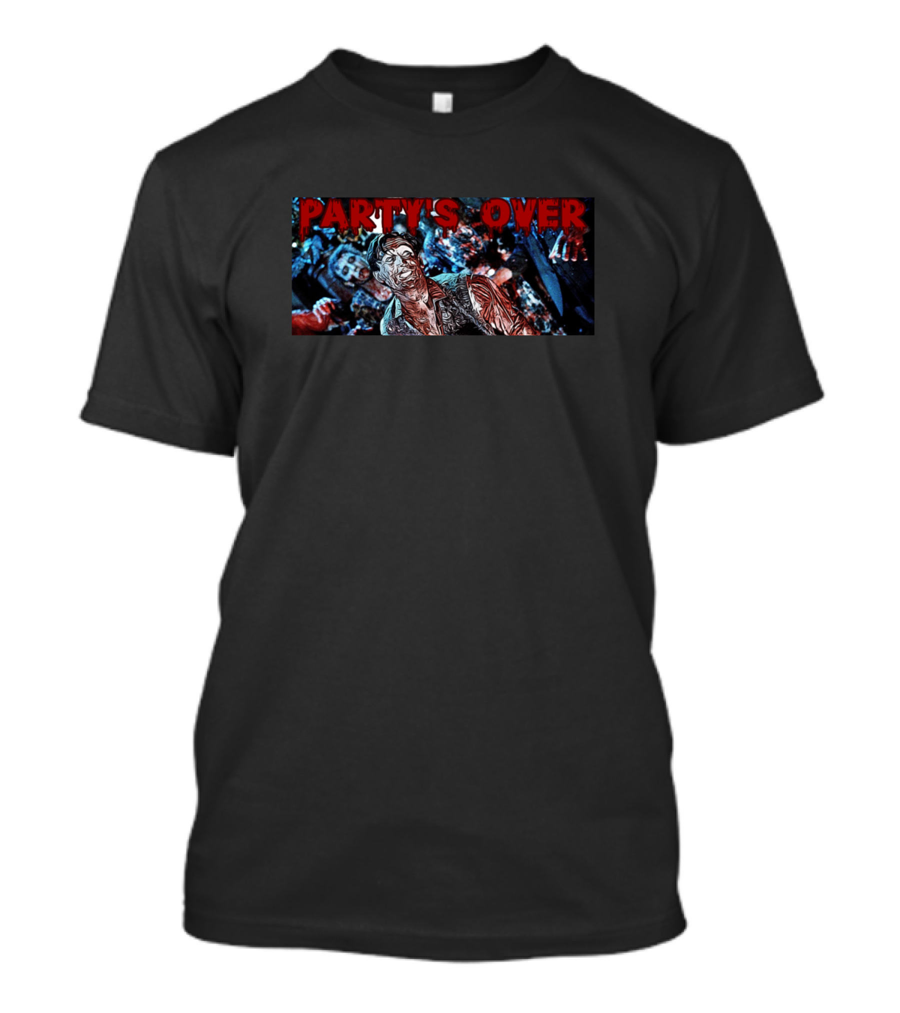 PARTY'S OVER Zombie Apocalypse T-Shirt
