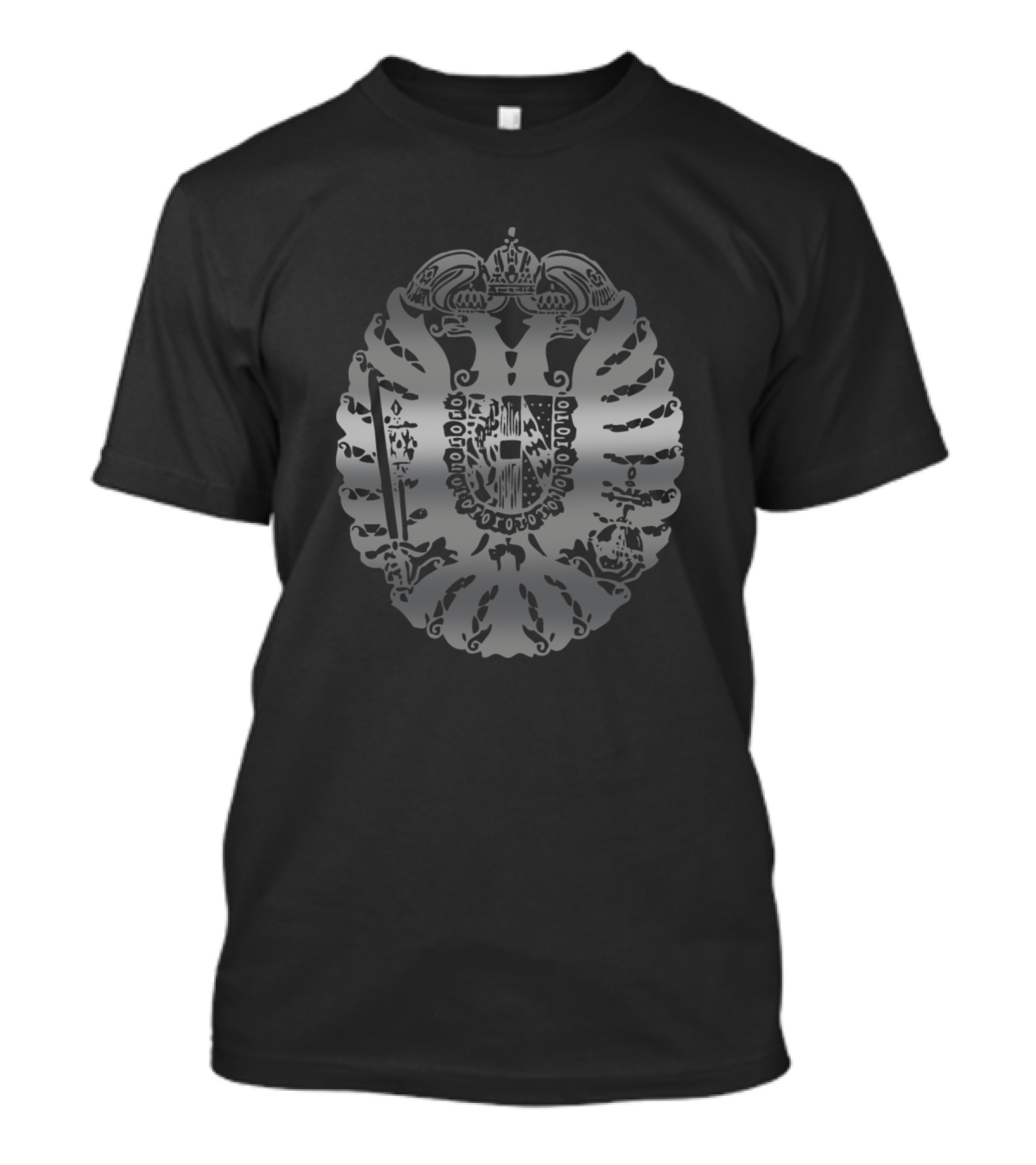 Silver Crest Metallic Emblem T-Shirt