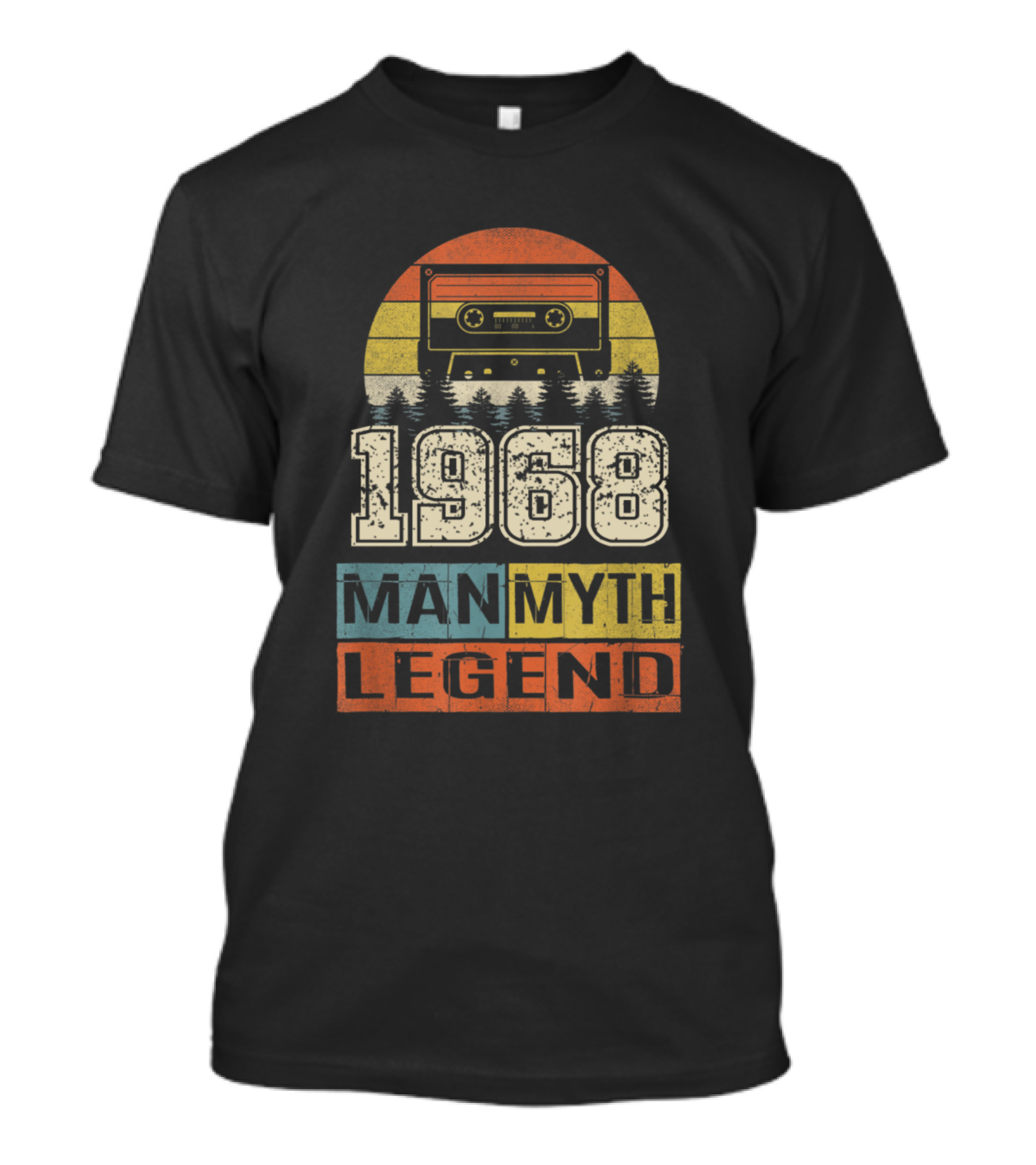 1968 Man Myth Legend Cassette Vintage Retro T-Shirt