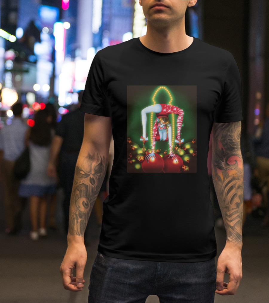 Xxxmas Contortionist Holiday Bauble Acrobatics T-Shirt