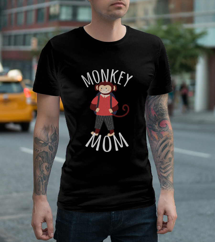 Monkey Mom Monkey Lovers Monkey Mother T-Shirt