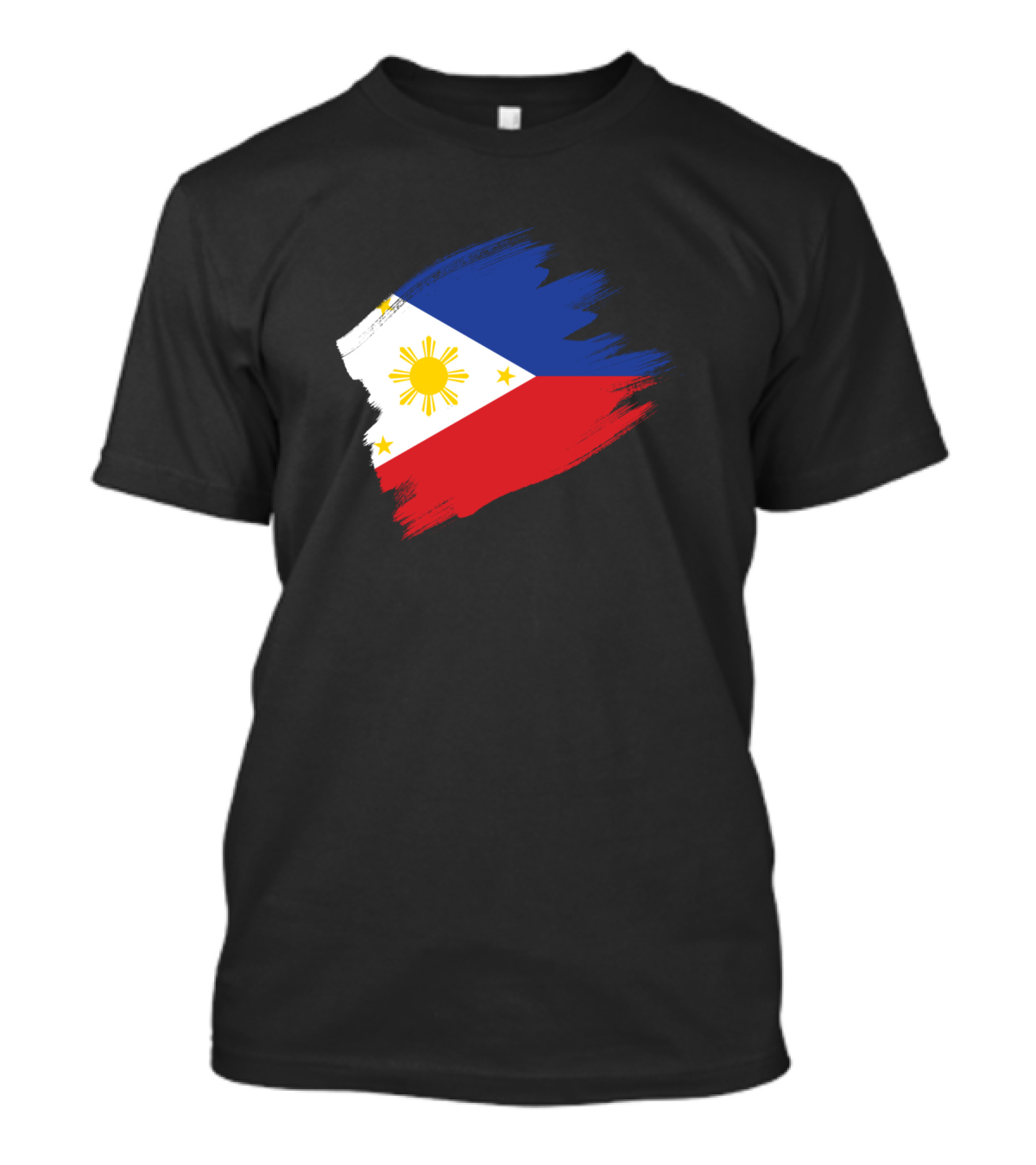 Philippines Flag Filipino Filipina Pinoy Pinay Brushstroke T-Shirt