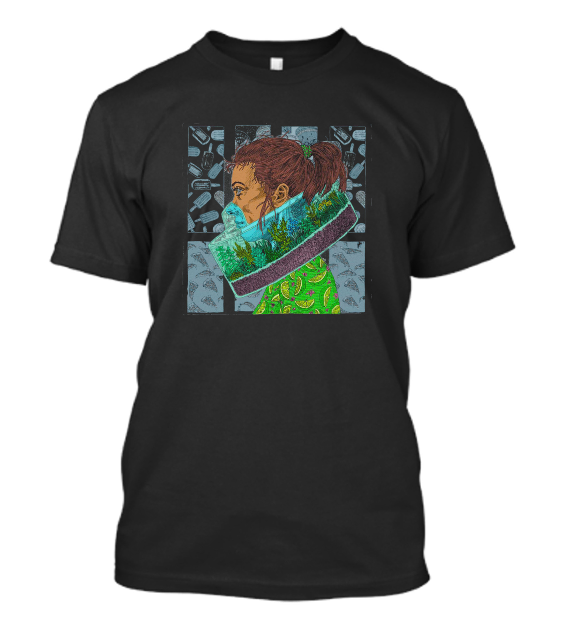 Slow Down Nature In Profile Enclosed In A Bottle T-Shirt