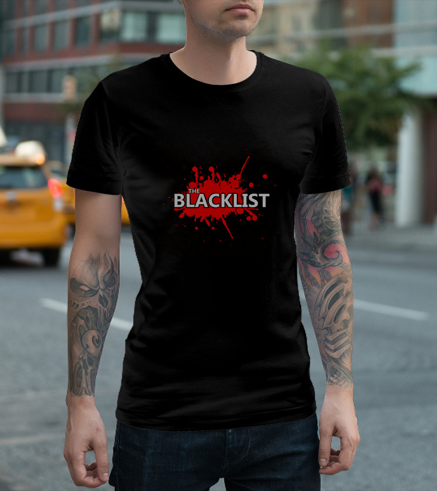 The Blacklist Splatter Logo Stickers T-Shirt