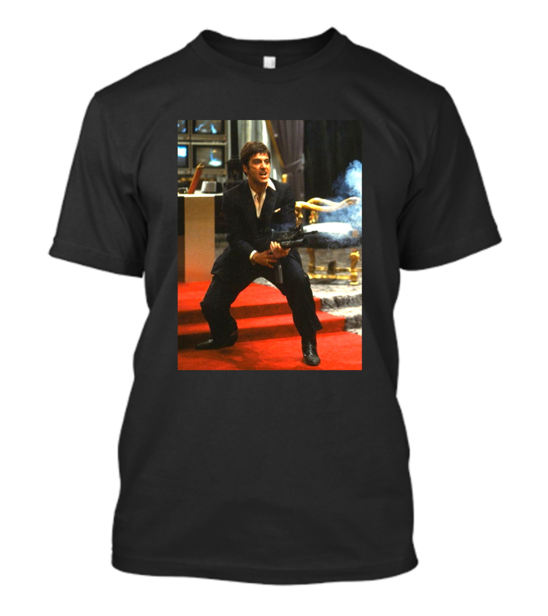 Tony Mobster Gangster Iconic 80s Movie Scene Fans T-Shirt