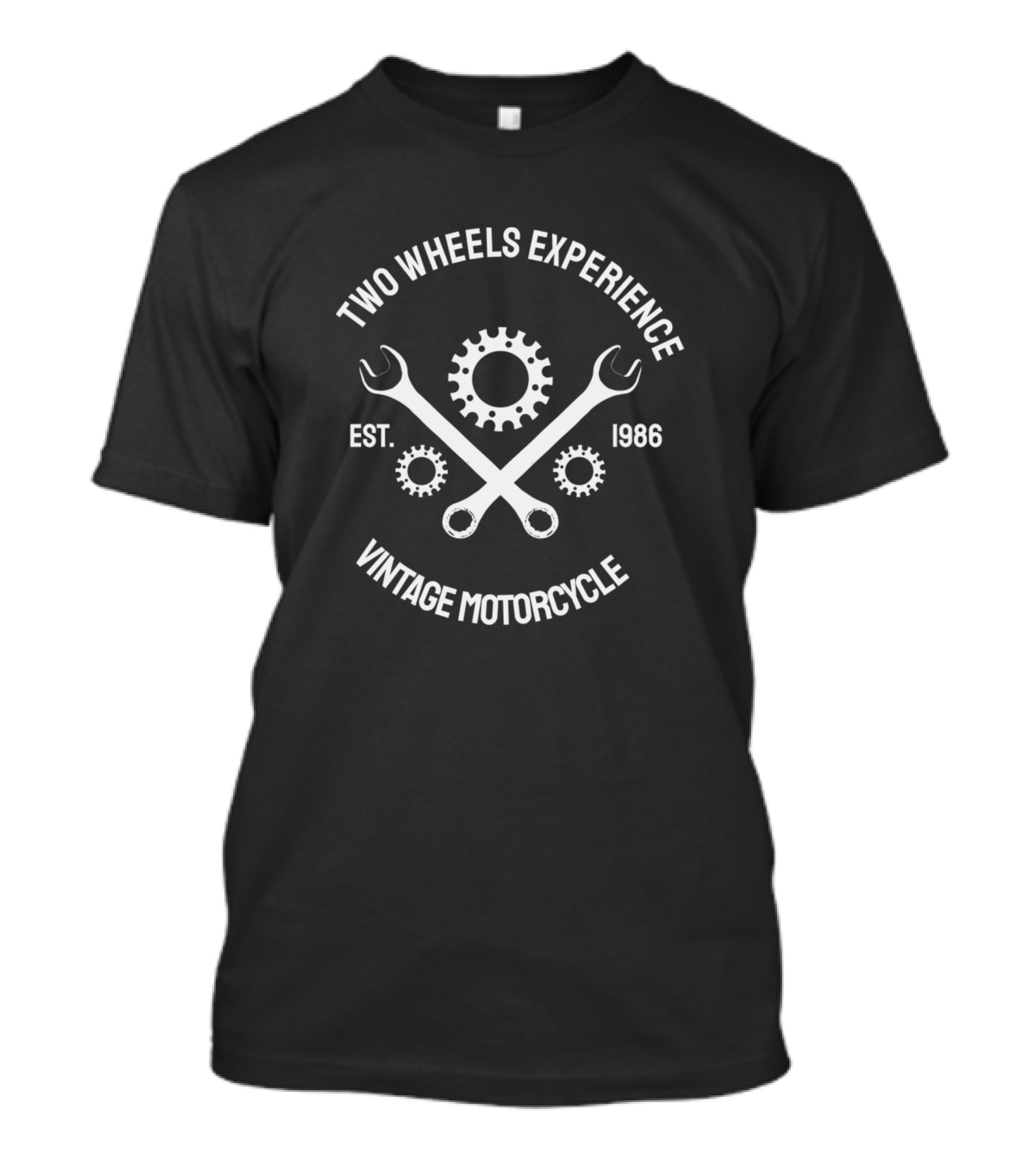Two Wheels Experience Vintage Motorcycle Est. 1986 T-Shirt
