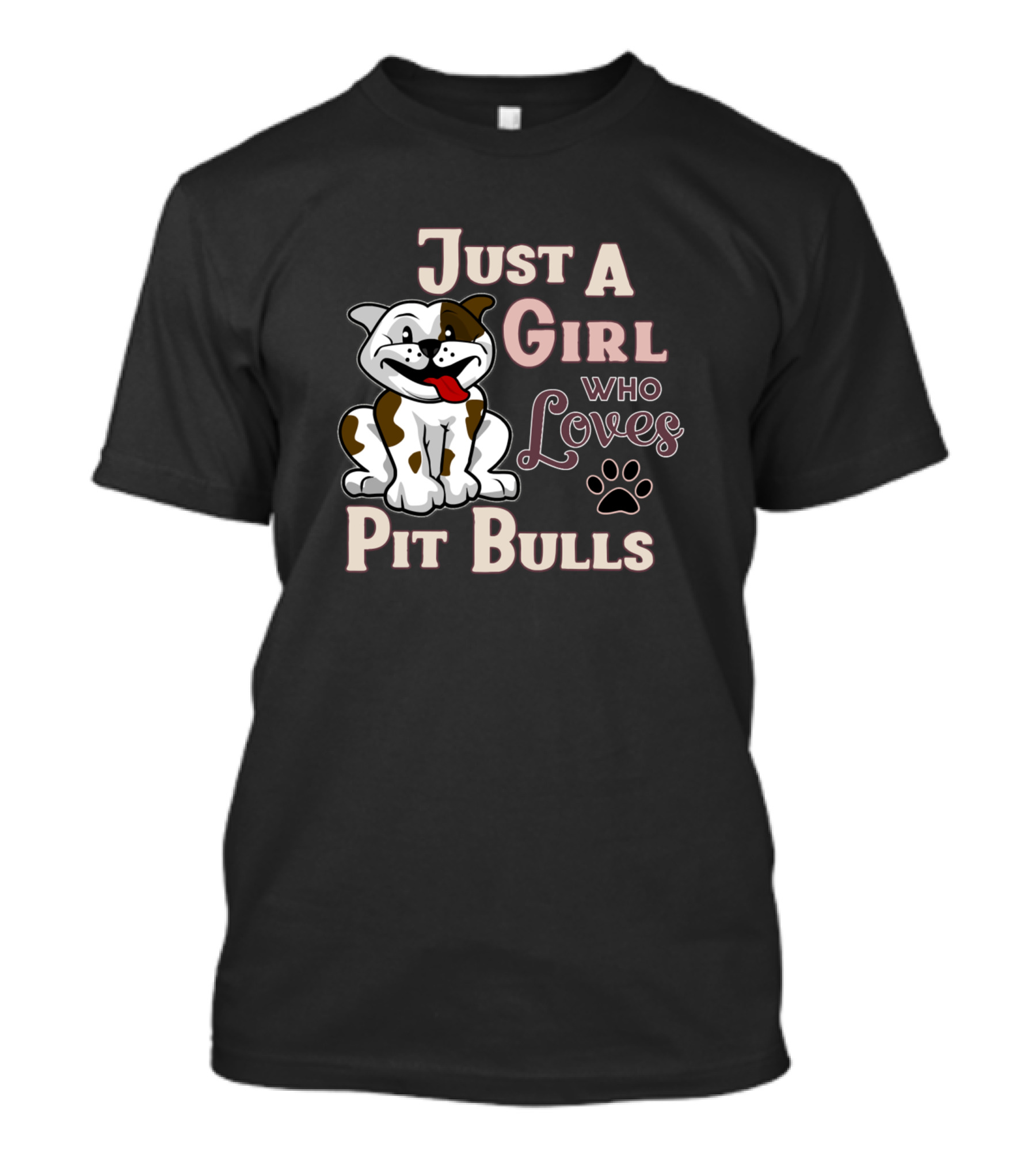 Just A Girl Who Loves Pit Bulls T-Shirt