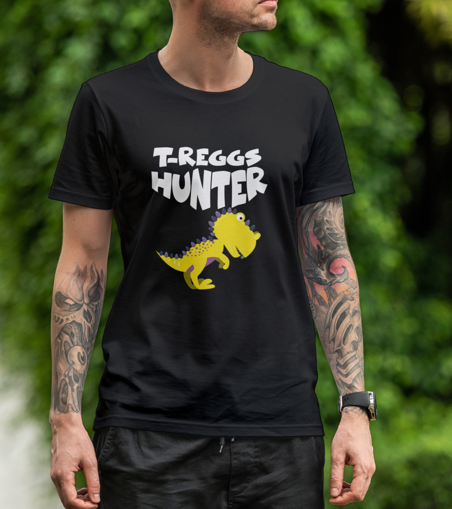 T-Reggs Hunter Egg Hunter Rex Easter T-Shirt