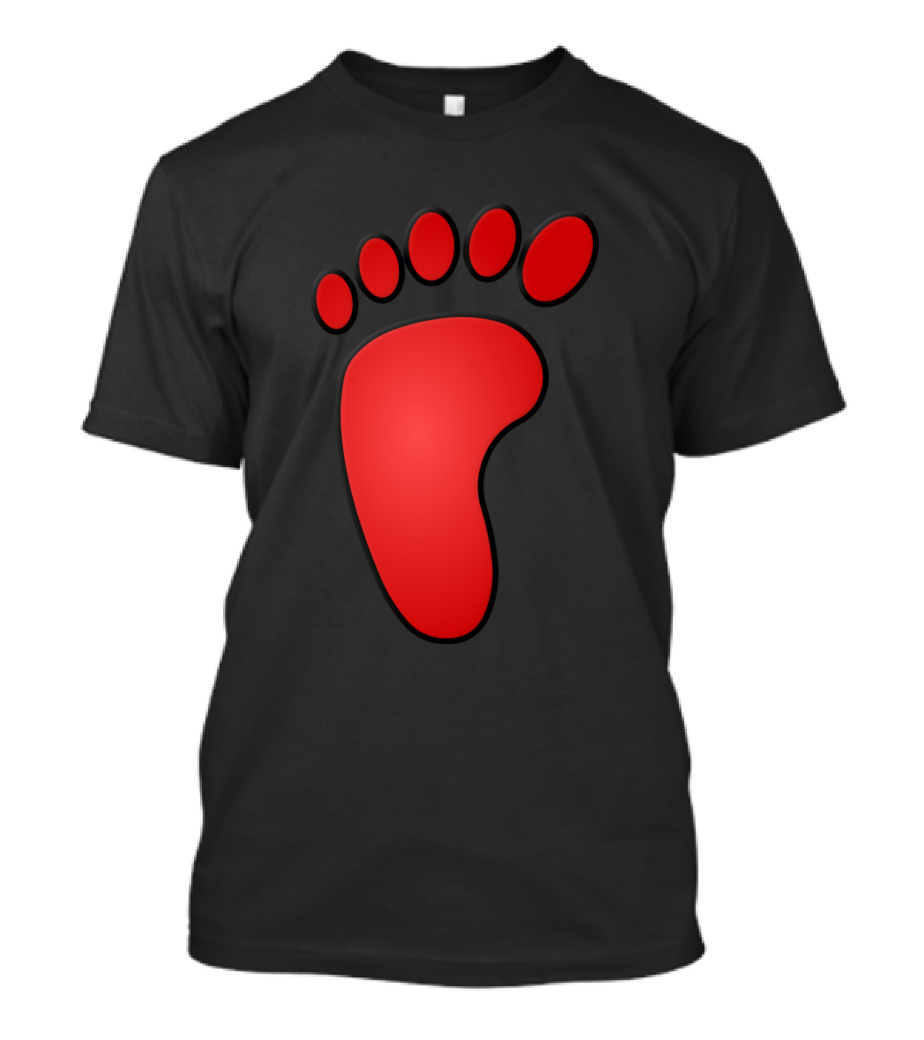 Foot Clan Red Footprint T-Shirt