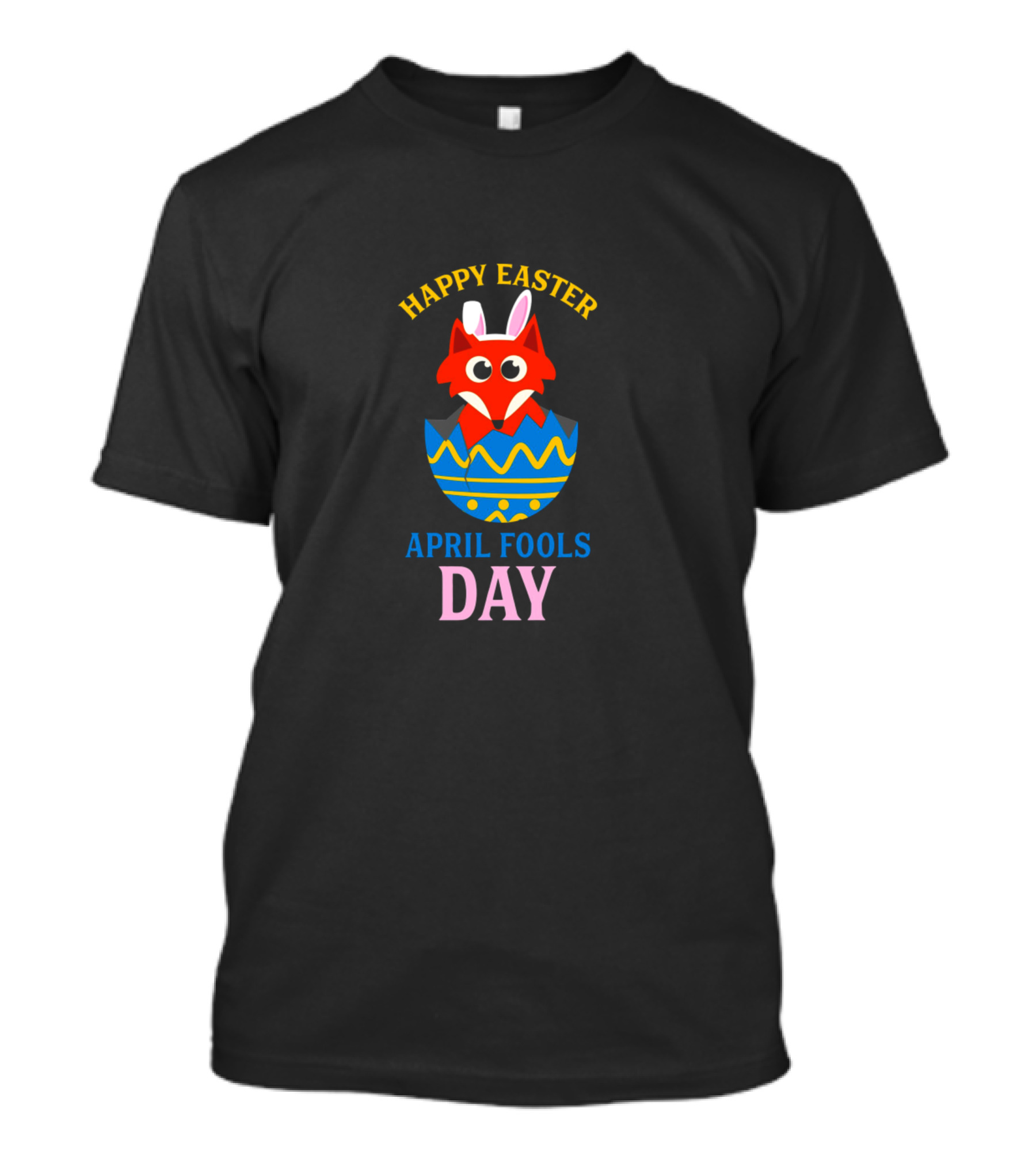 Happy Easter April Fools Day Bunny In Egg Fox T-Shirt