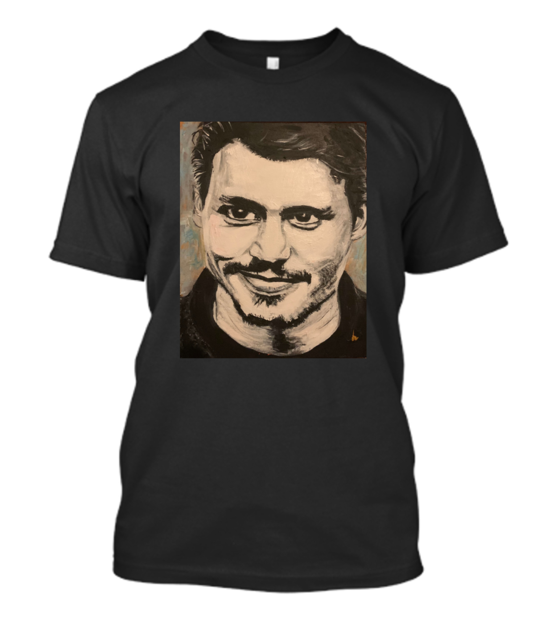 Johnny Depp Wall Art Mask Painting T-Shirt