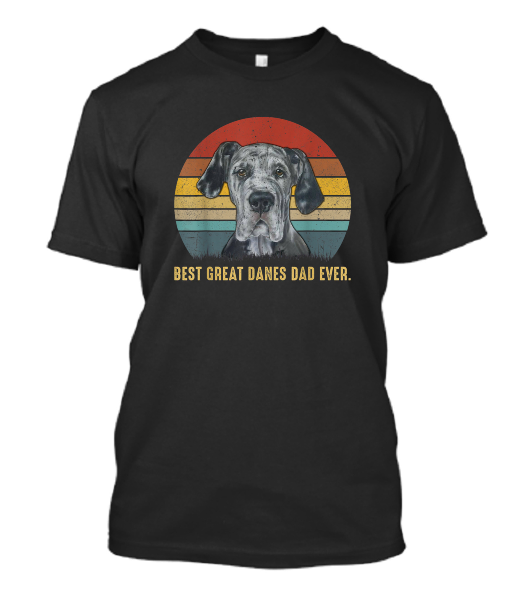 Best Great Danes Dad Ever Vintage Style Dog Father T-Shirt
