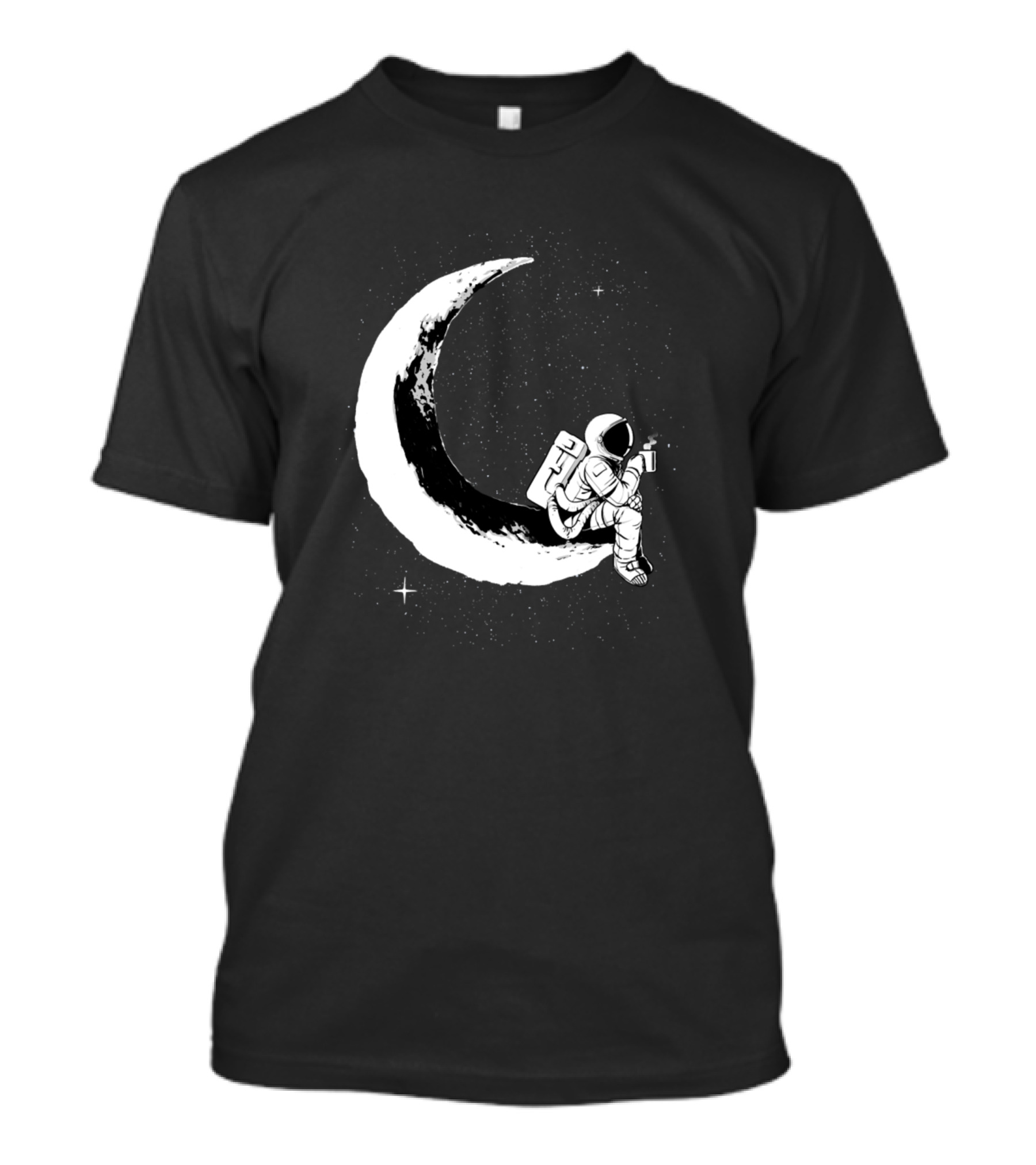 Science Fiction Space Relax Moon Astronaut T-Shirt