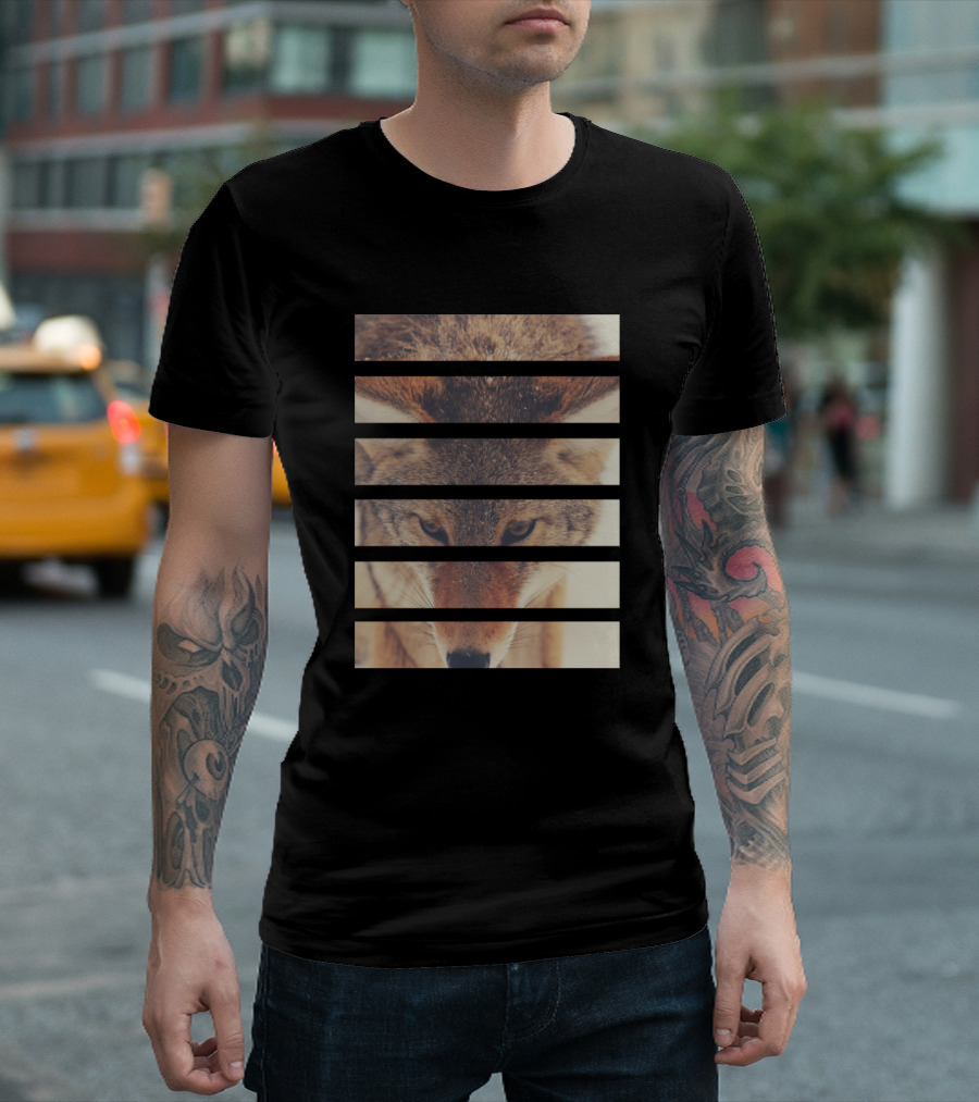Arctic Fox Striped Composition T-Shirt