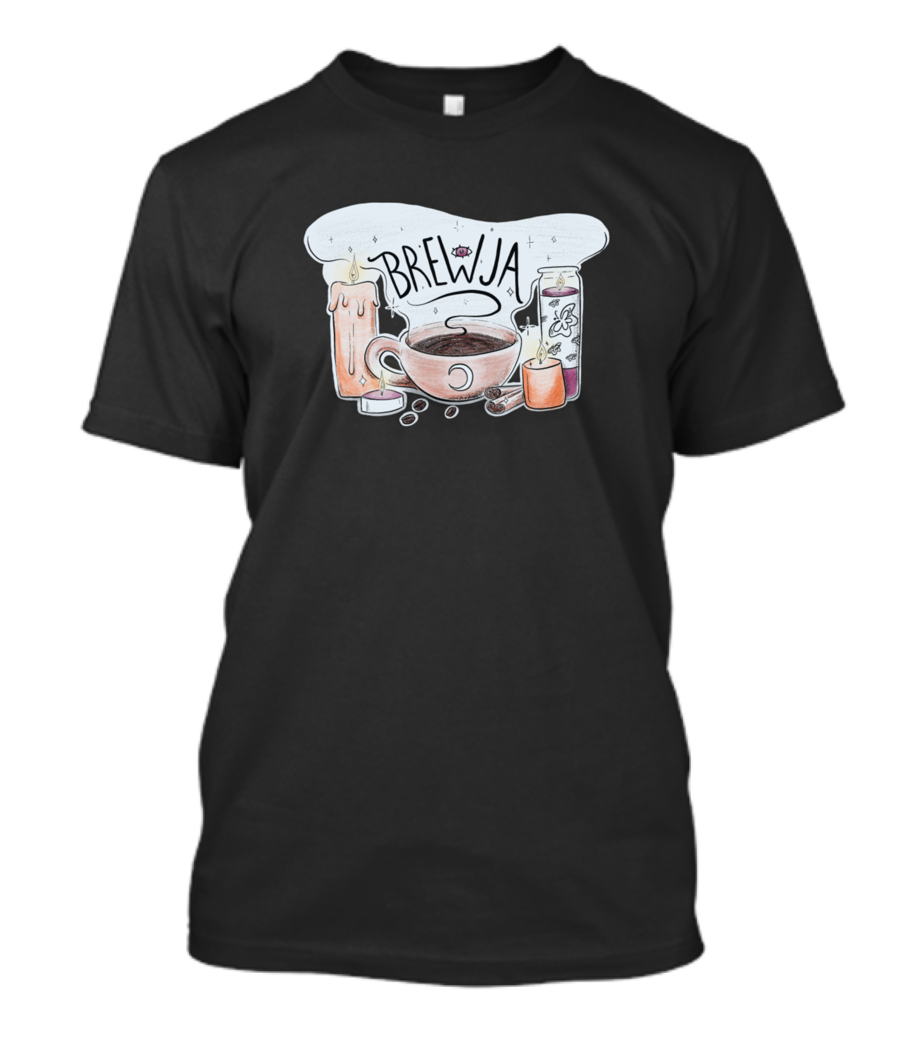 Brewja Coffee Cup With Candle And Potion Mug T-Shirt