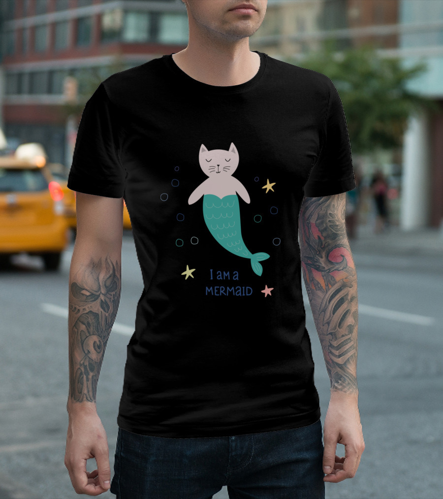 I Am A Cat Mermaid T-Shirt