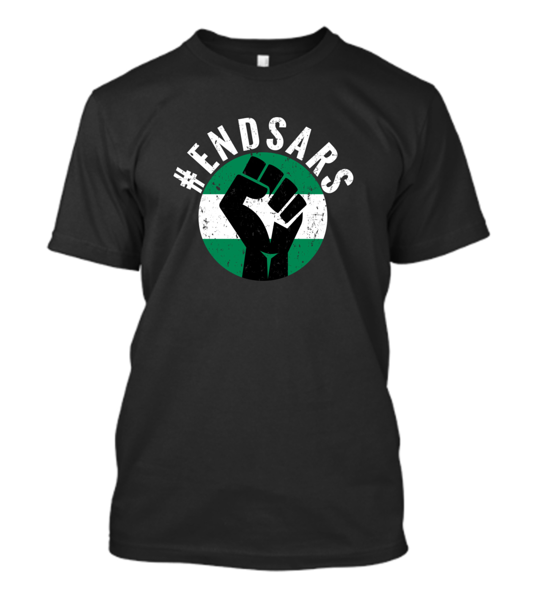 ENDSARS Nigeria Flag Fist Protest T-Shirt