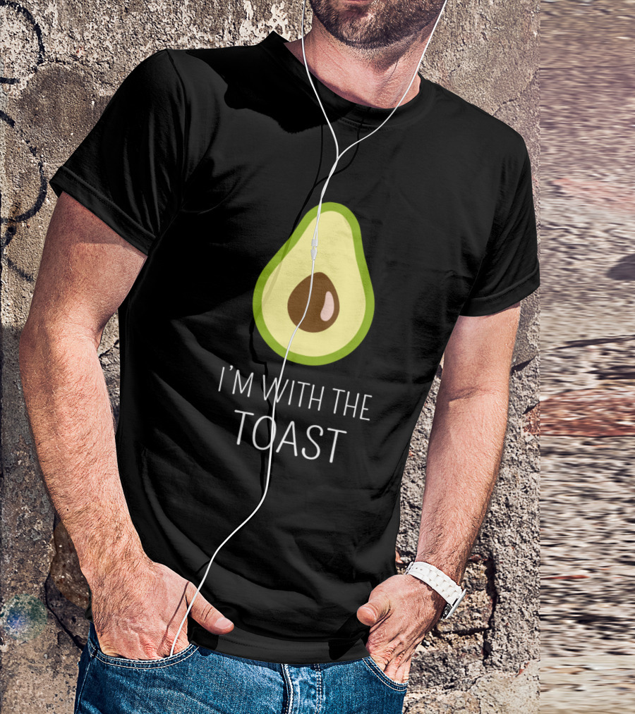 I'm With The Toast Avocado Icon Funny T-Shirt
