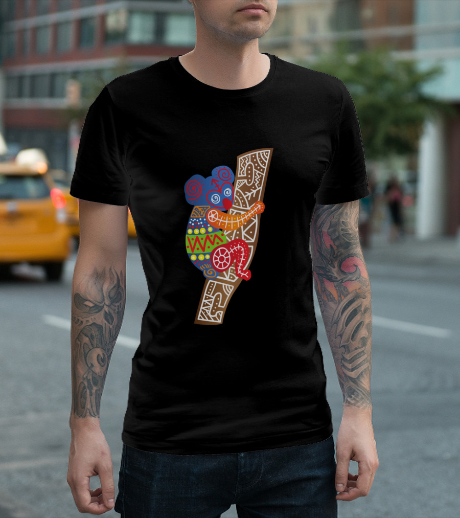 Koala Pattern Colorful Tribal T-Shirt