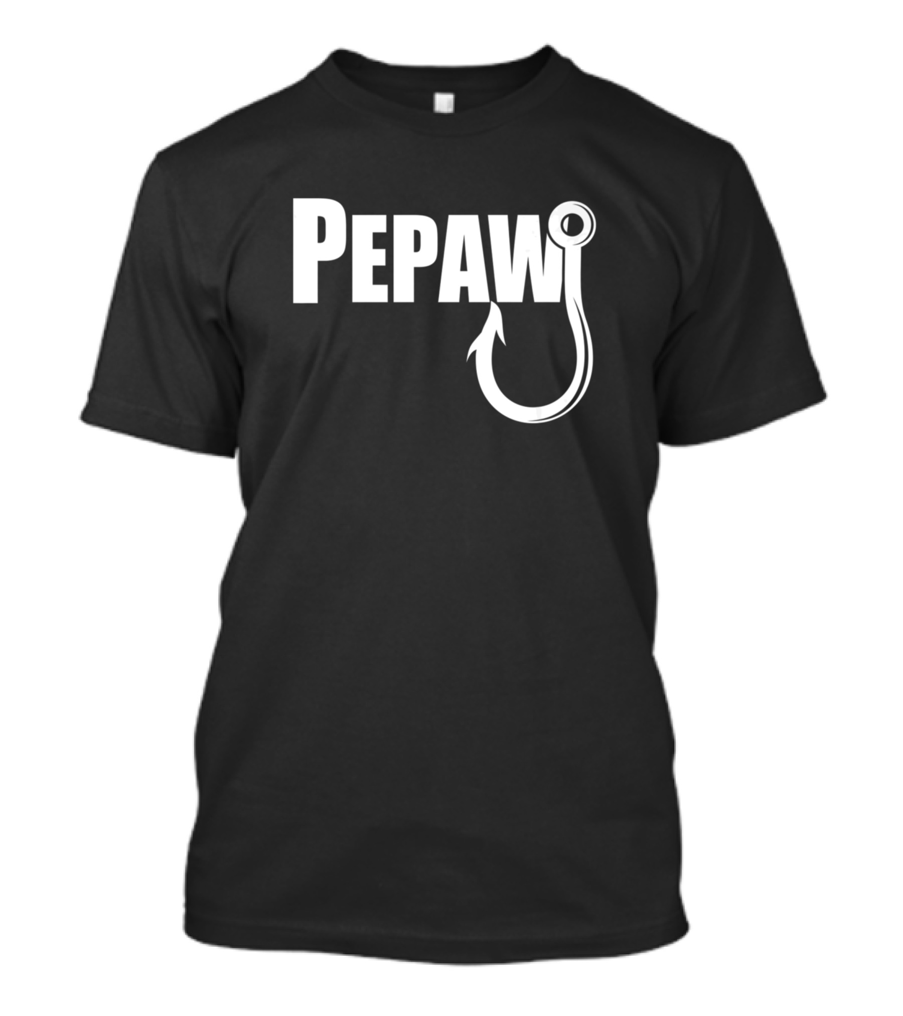 Pepaw Fish Hook Fishing Grandpa Pepaw T-Shirt