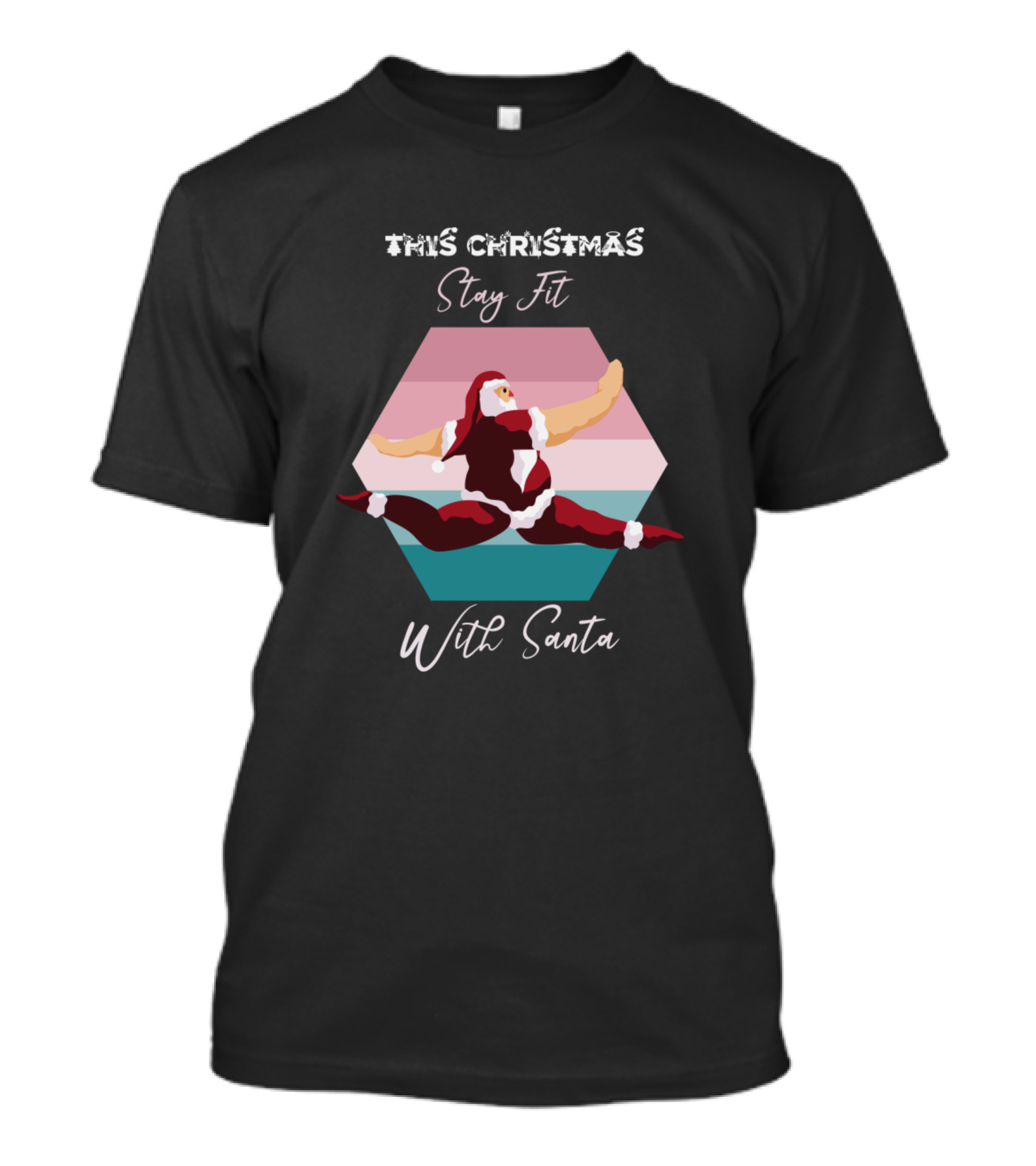This Christmas Stay Fit With Santa T-Shirt