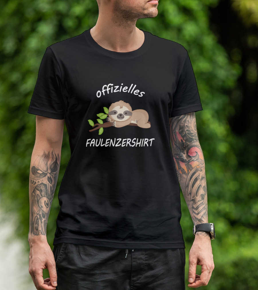 Offizielles Faulenzershirt Sloth Official Not To Do Funny Sloth T-Shirt