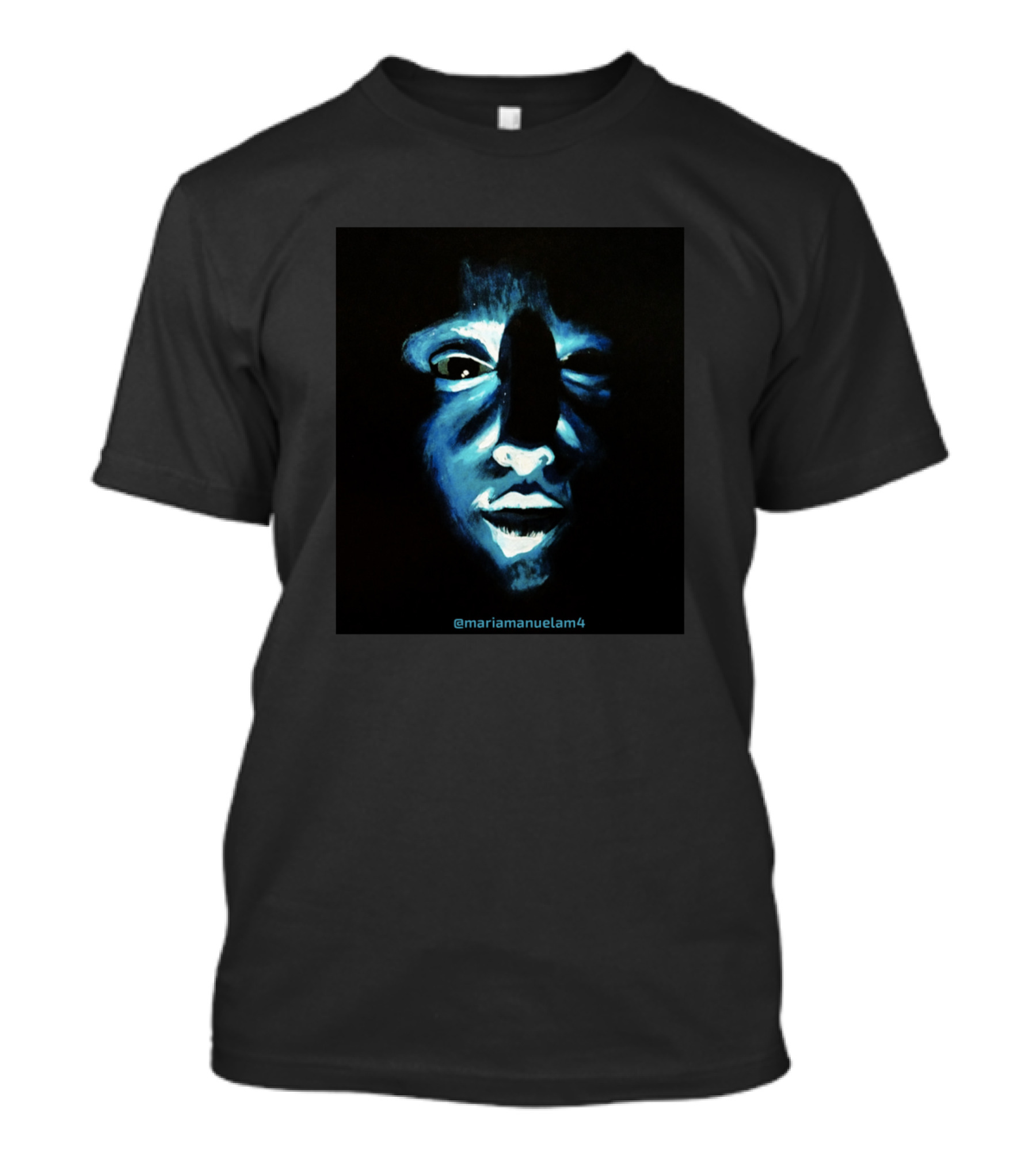 Staring Blue Face @mariamanuelam4 T-Shirt