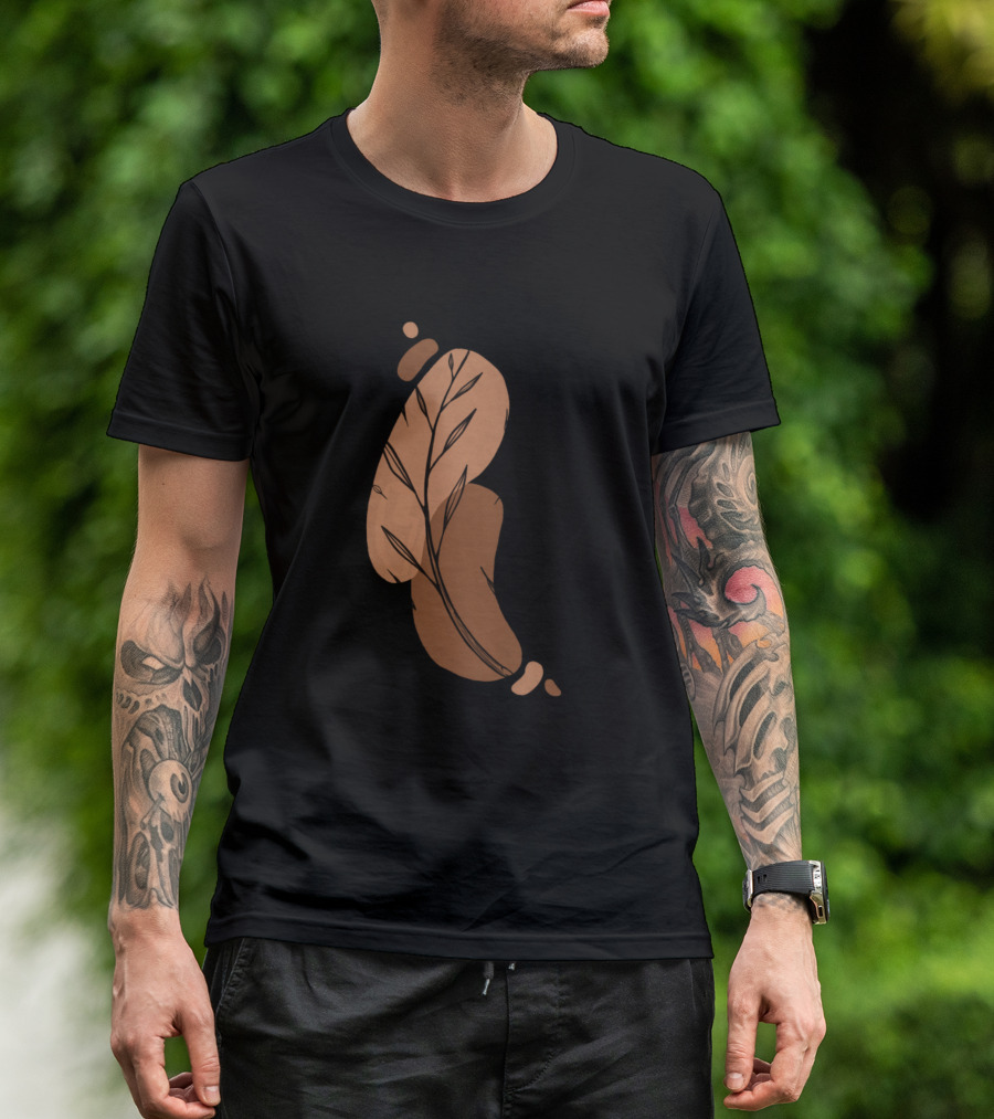 Terra Organic Leaf Abstract T-Shirt